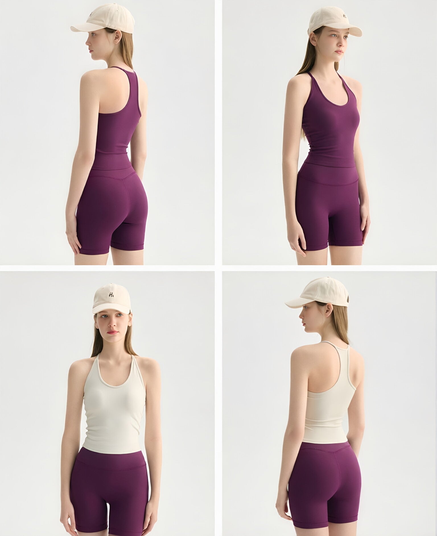 Women Built-in Cup U-Neck Spaghetti Strap Tank