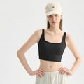 Deep U Neck Yoga Bra Shock Absorb Anti Sag Sports Tank Top
