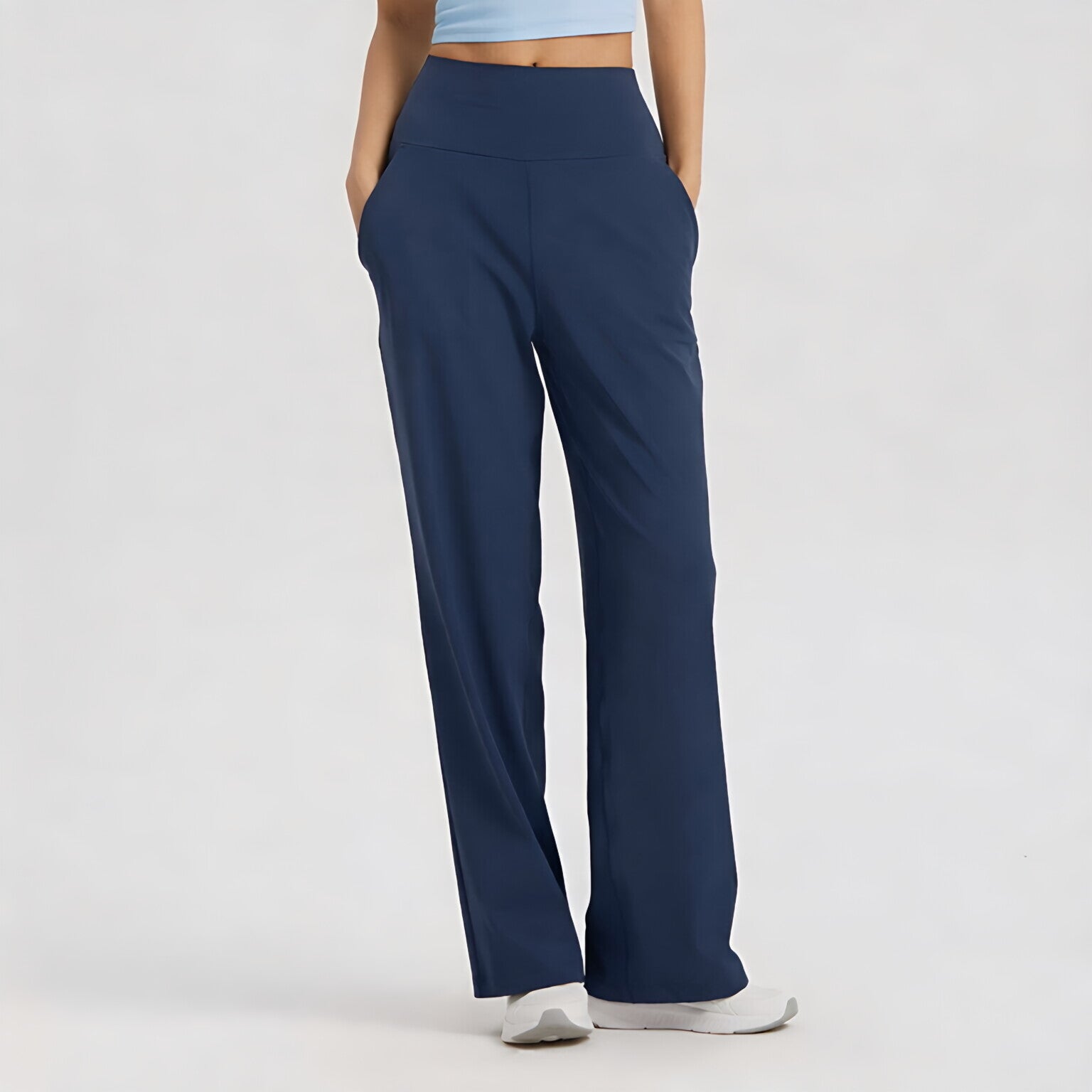 Nuls Loose Wide Leg Sweatpants High Waist Flowy Straight Leg