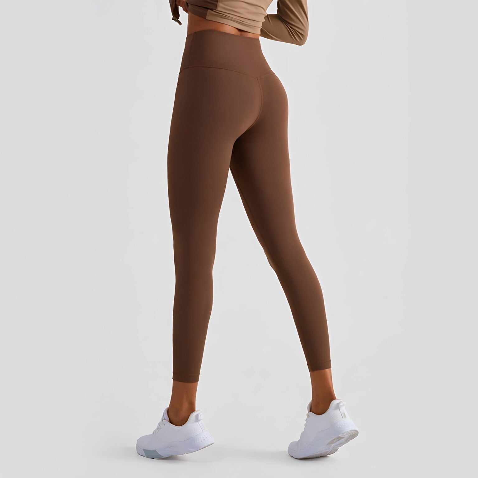 Women High Waist Peach Lift Bare Feel Sculpting Legging