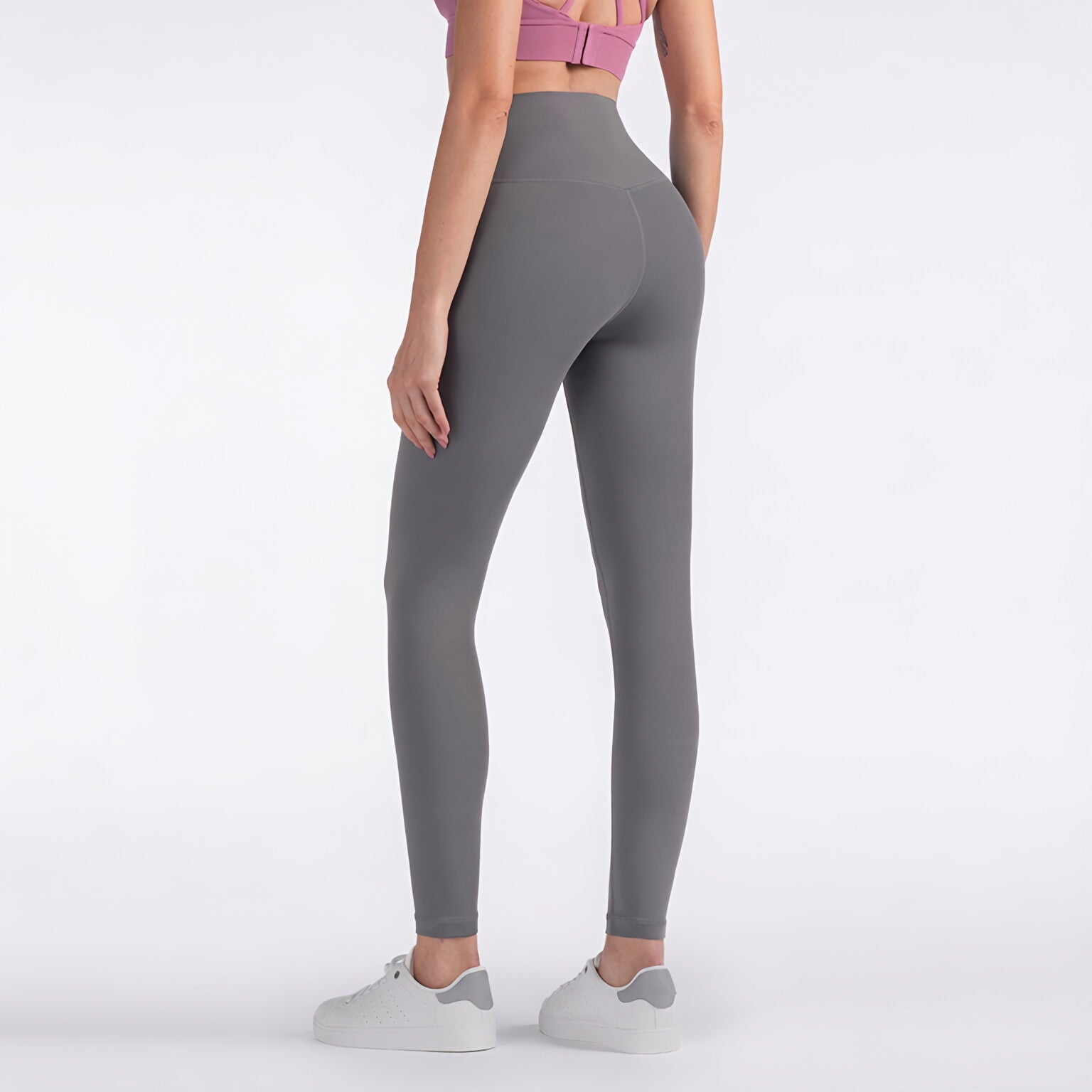 Women High Waist Peach Lift Bare Feel Sculpting Legging
