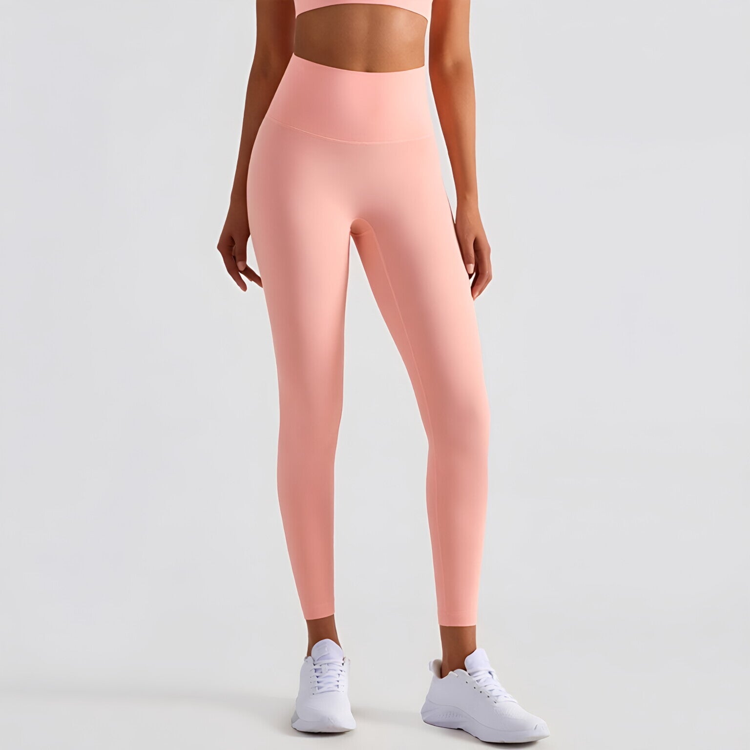 Women High Waist Peach Lift Bare Feel Sculpting Legging