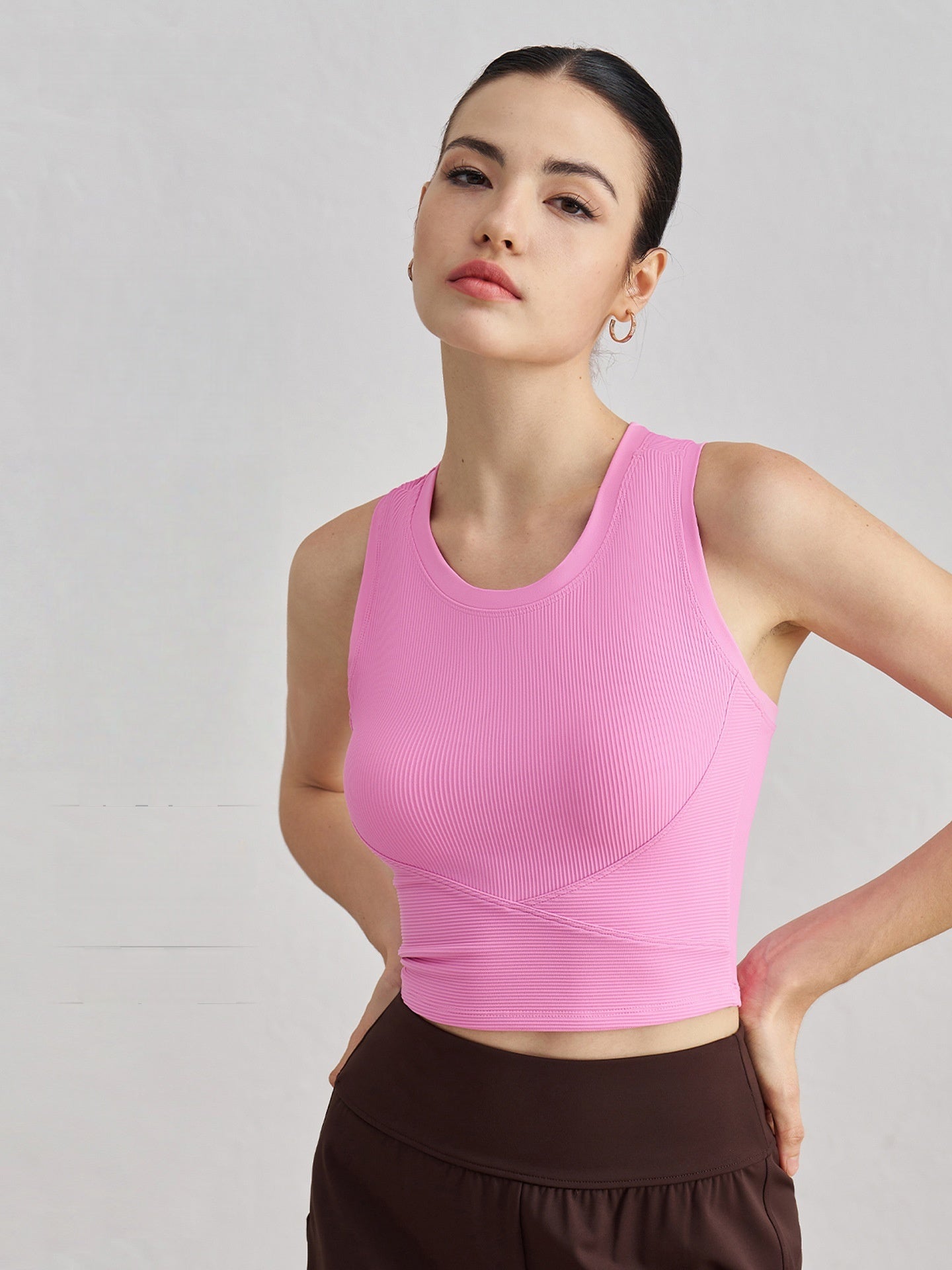 Women Built-in Cup Racerback Tank Wholesale