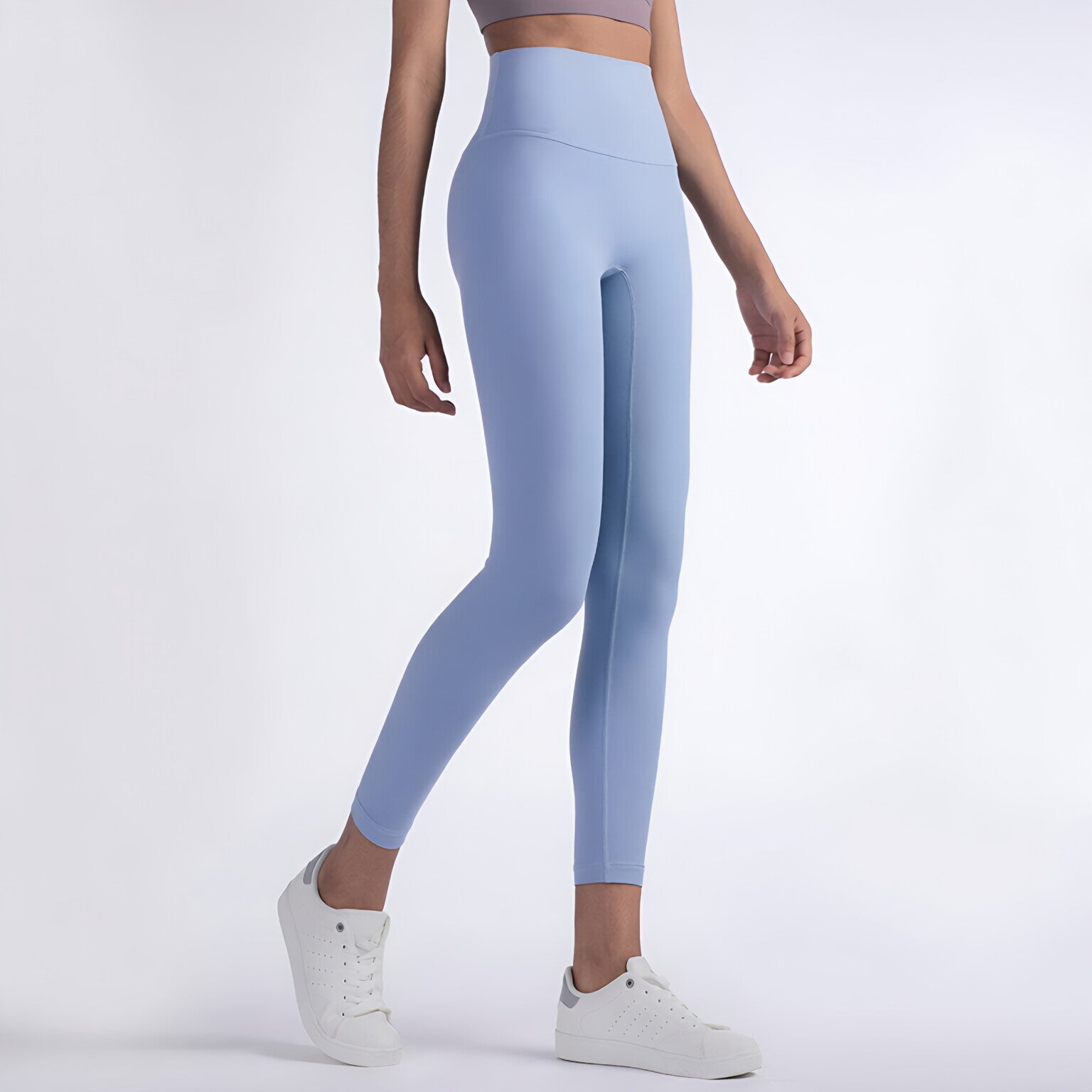 Women High Waist Peach Lift Bare Feel Sculpting Legging