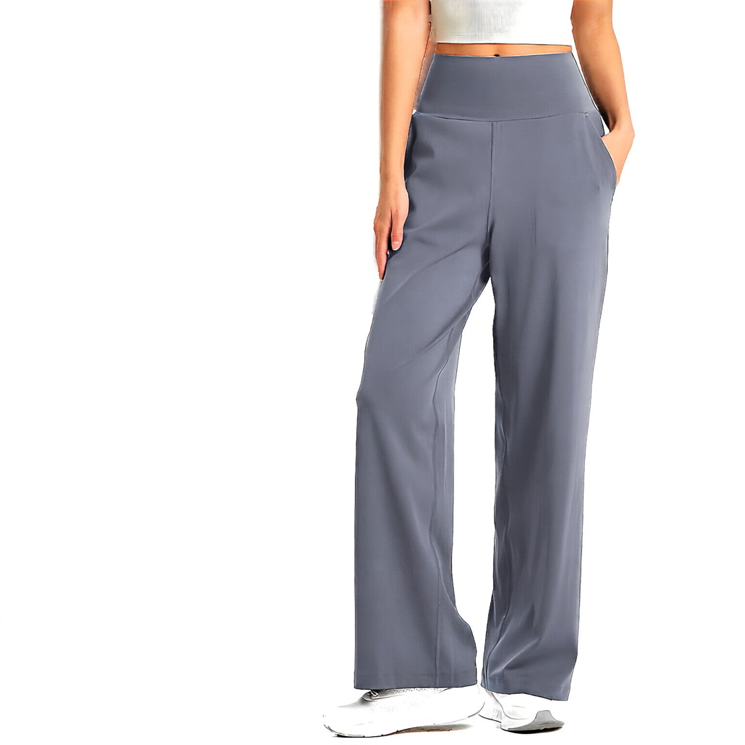Nuls Loose Wide Leg Sweatpants High Waist Flowy Straight Leg