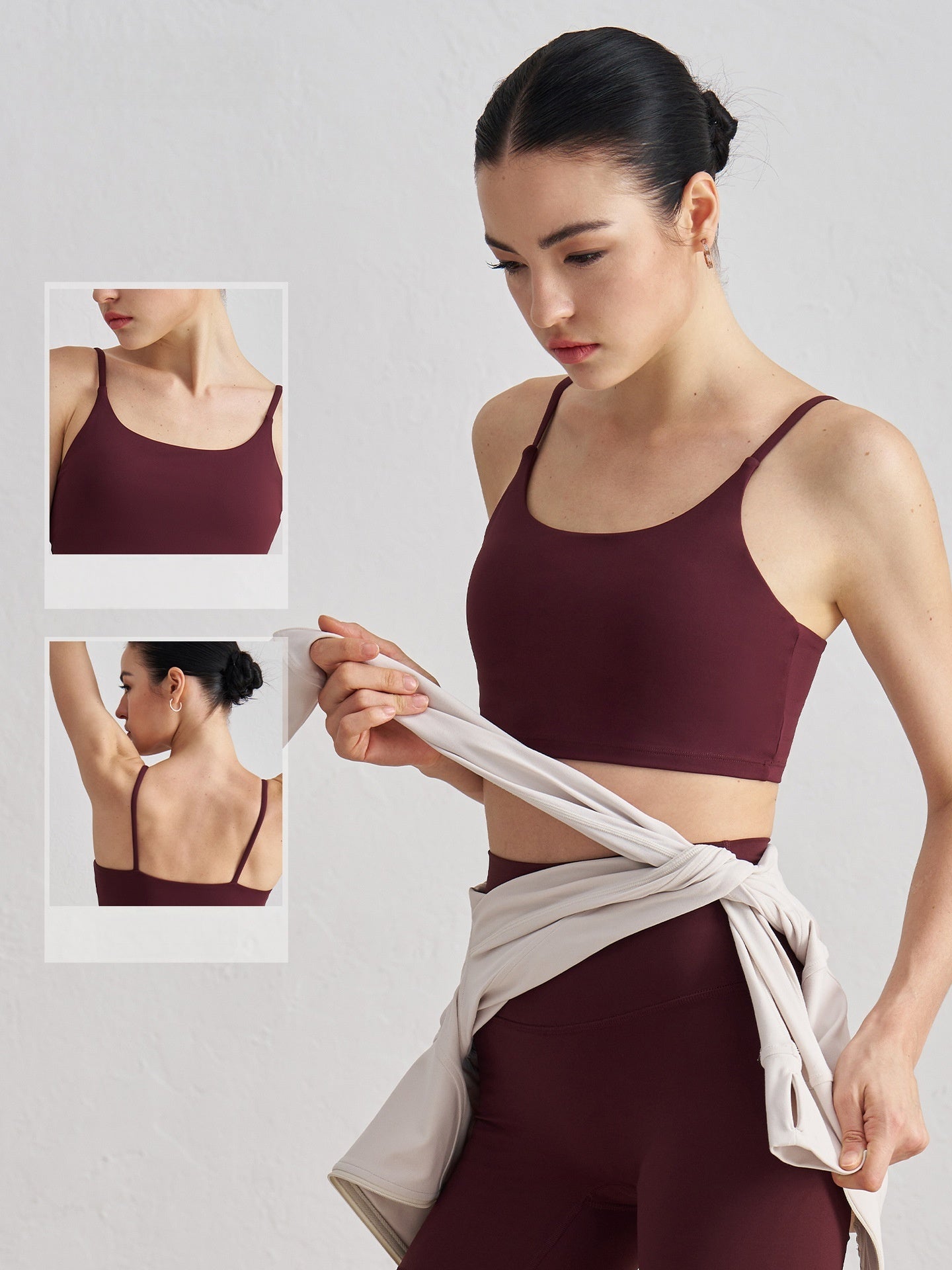 Bare Feel U-Neck Spaghetti Strap Racerback Tank