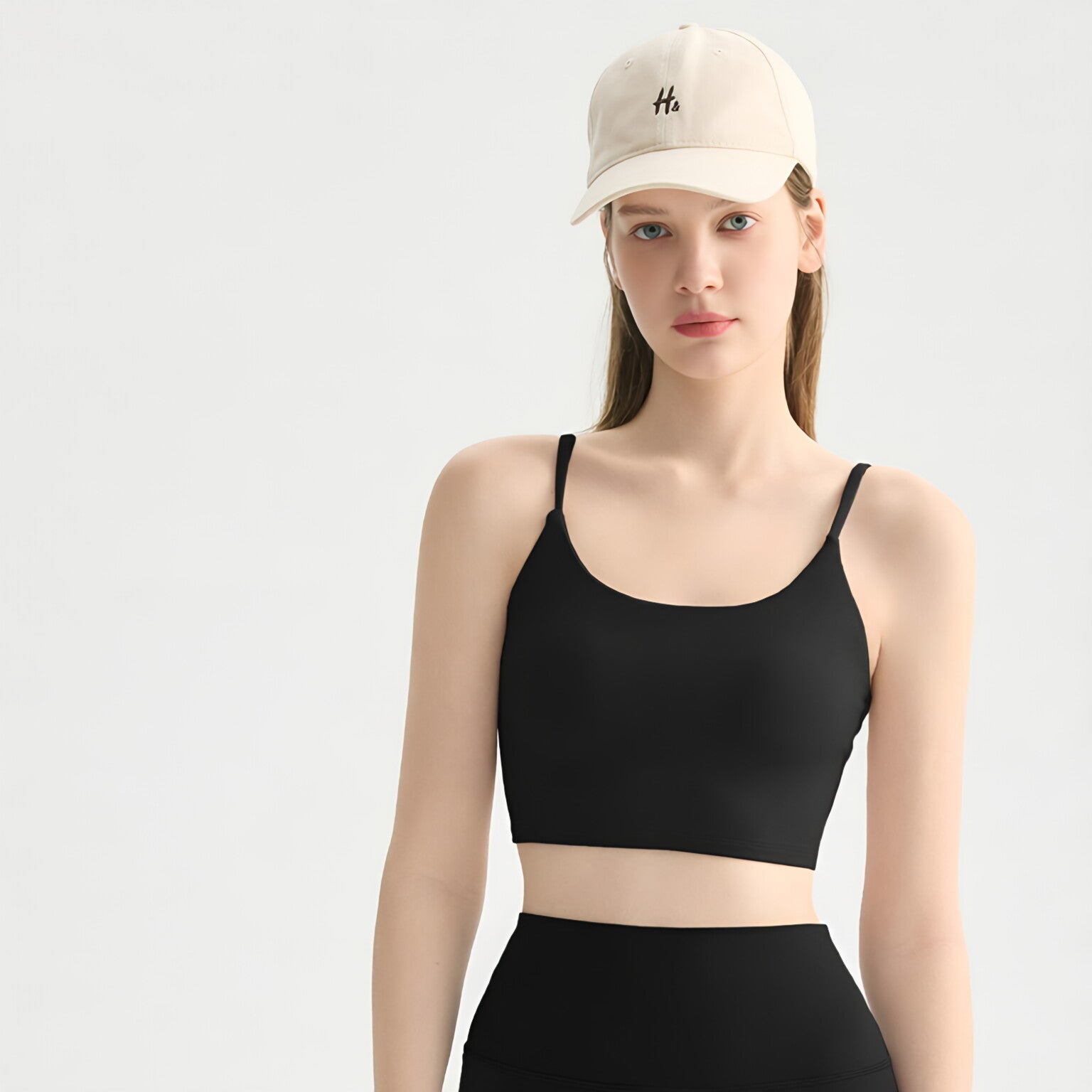 Bare Feel U-Neck Spaghetti Strap Racerback Tank