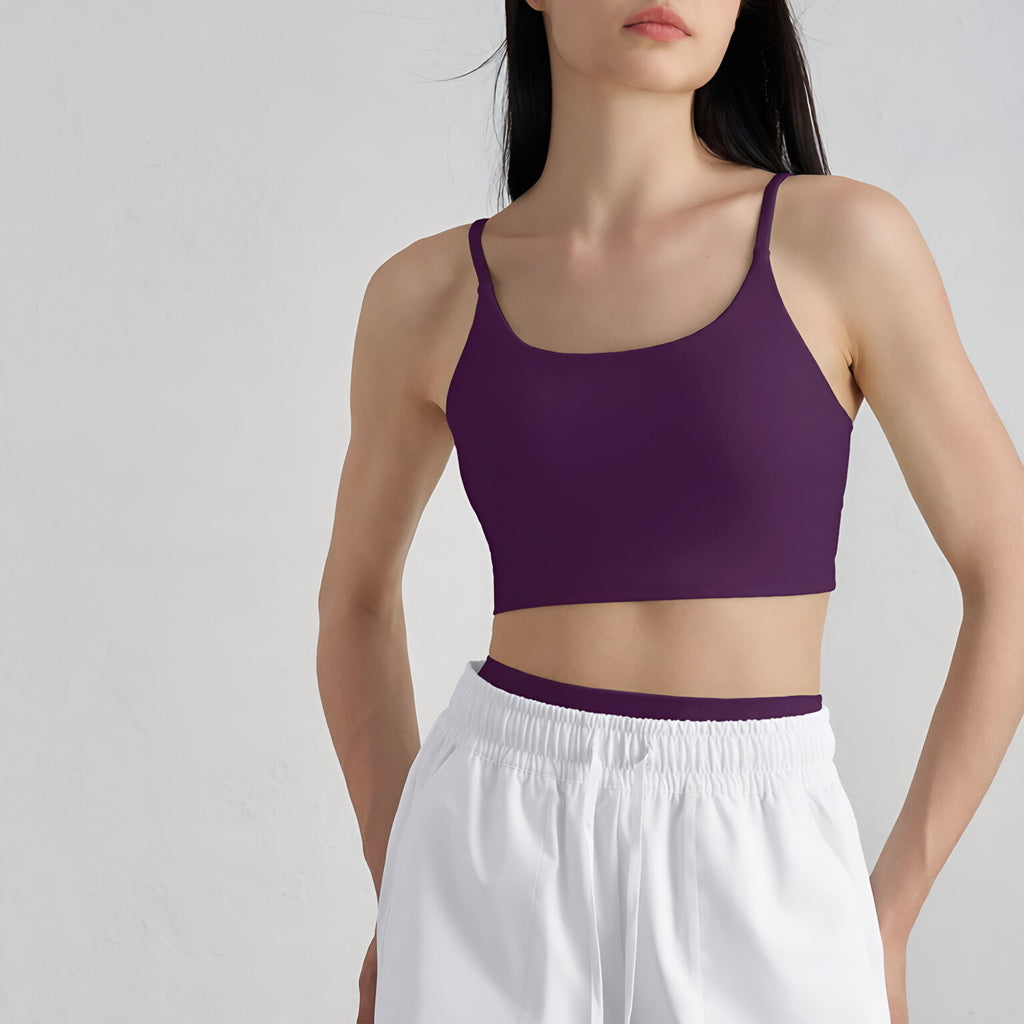Bare Feel U-Neck Spaghetti Strap Racerback Tank