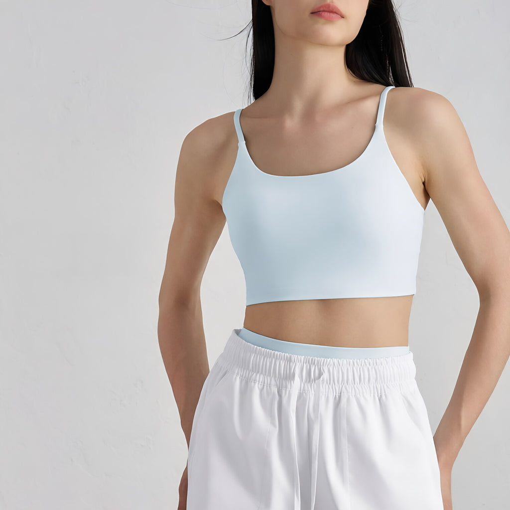 Bare Feel U-Neck Spaghetti Strap Racerback Tank