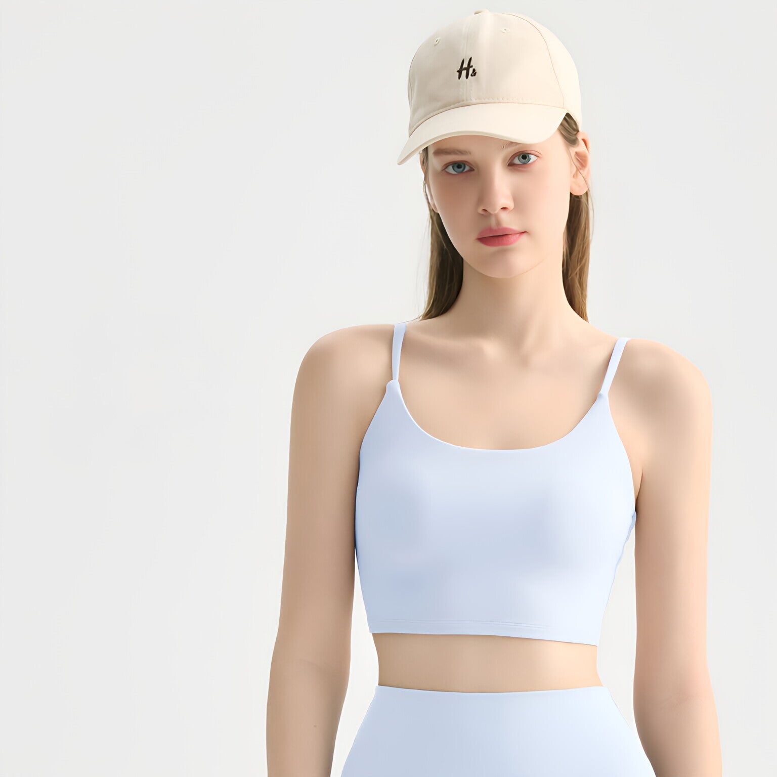 Bare Feel U-Neck Spaghetti Strap Racerback Tank