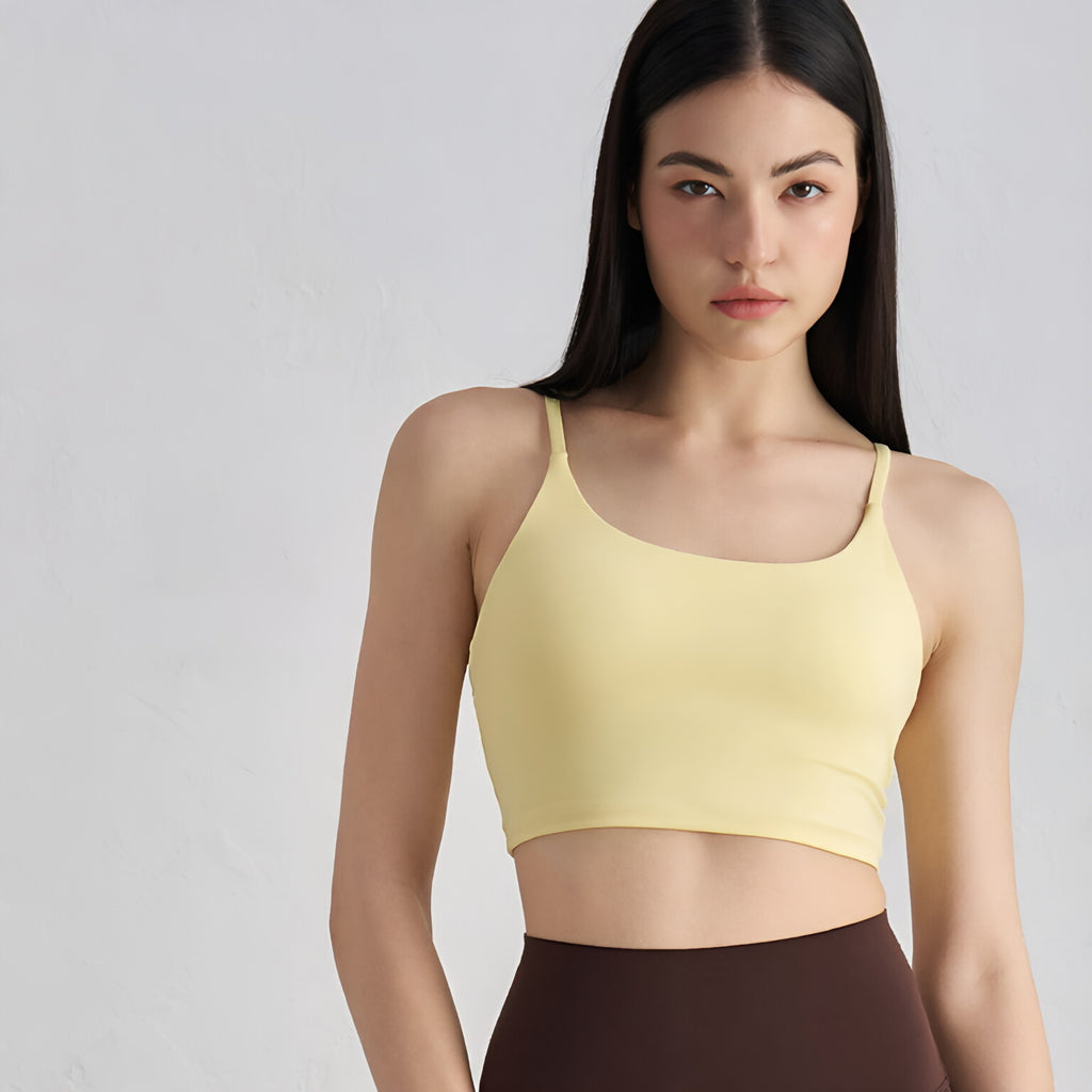 Bare Feel U-Neck Spaghetti Strap Racerback Tank