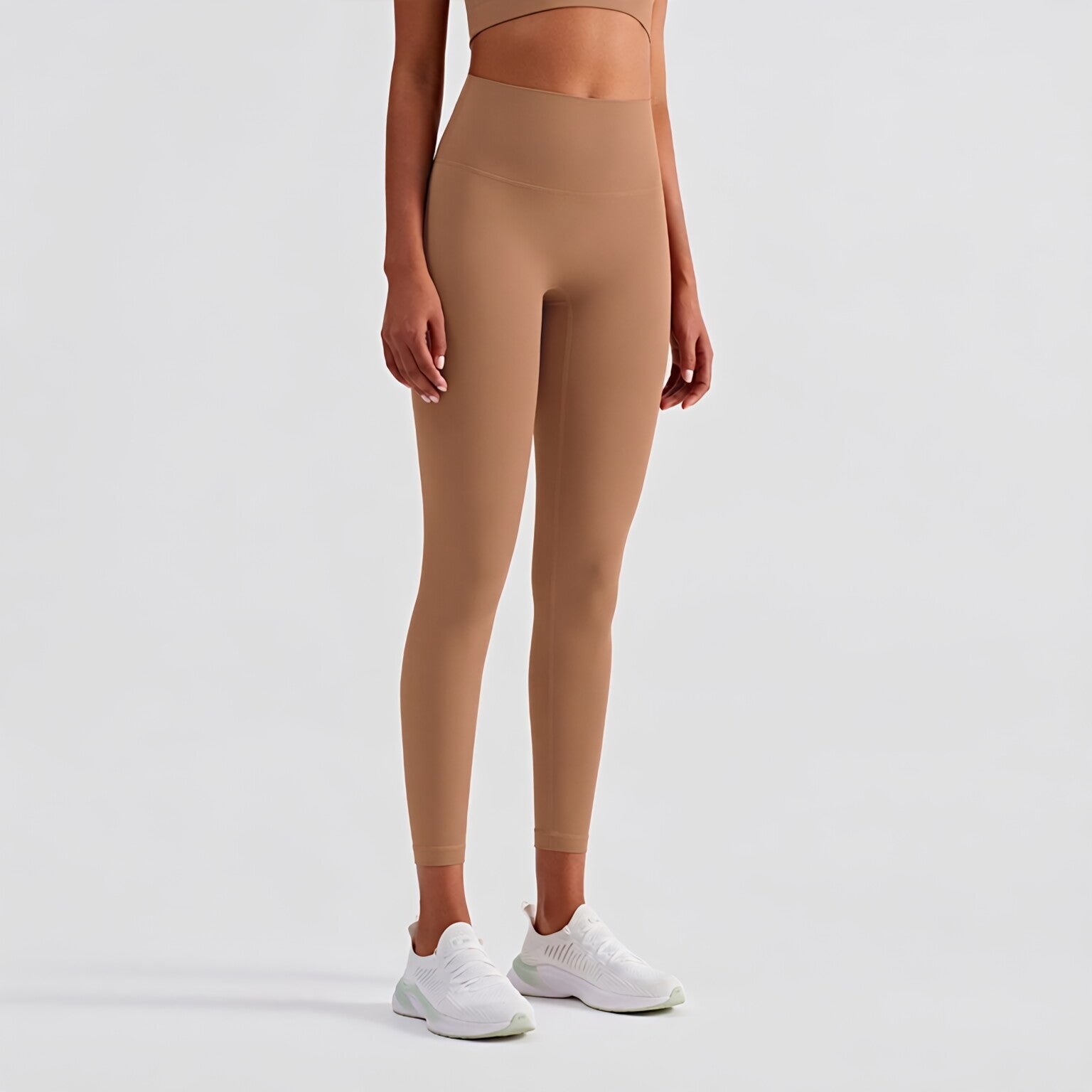 Women High Waist Peach Lift Bare Feel Sculpting Legging