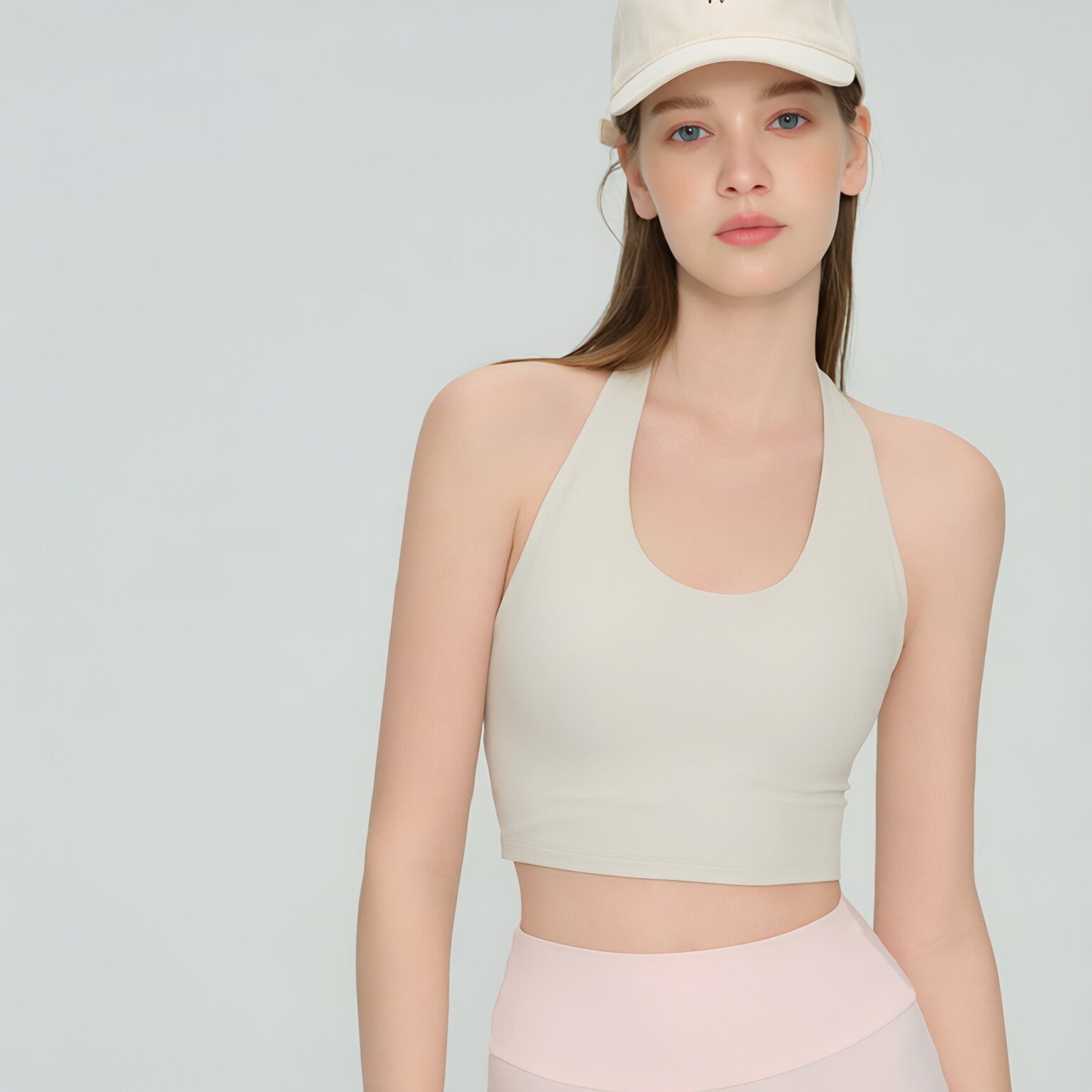 Built-in Cup Racerback Halter Tank