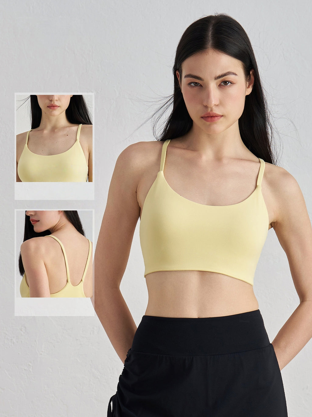 Built-in Cup U-Neck Spaghetti Strap Tank