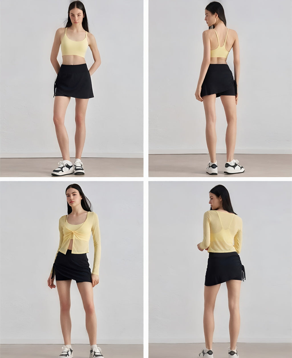 Built-in Cup U-Neck Spaghetti Strap Tank
