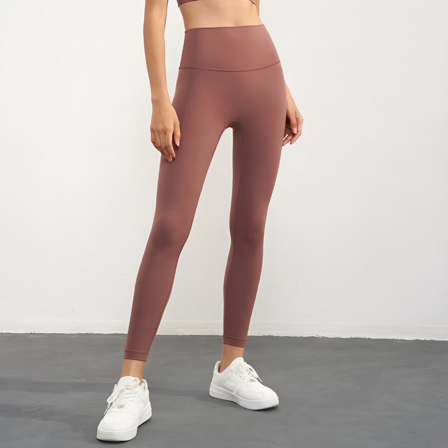 Women High Waist Peach Lift Bare Feel Sculpting Legging