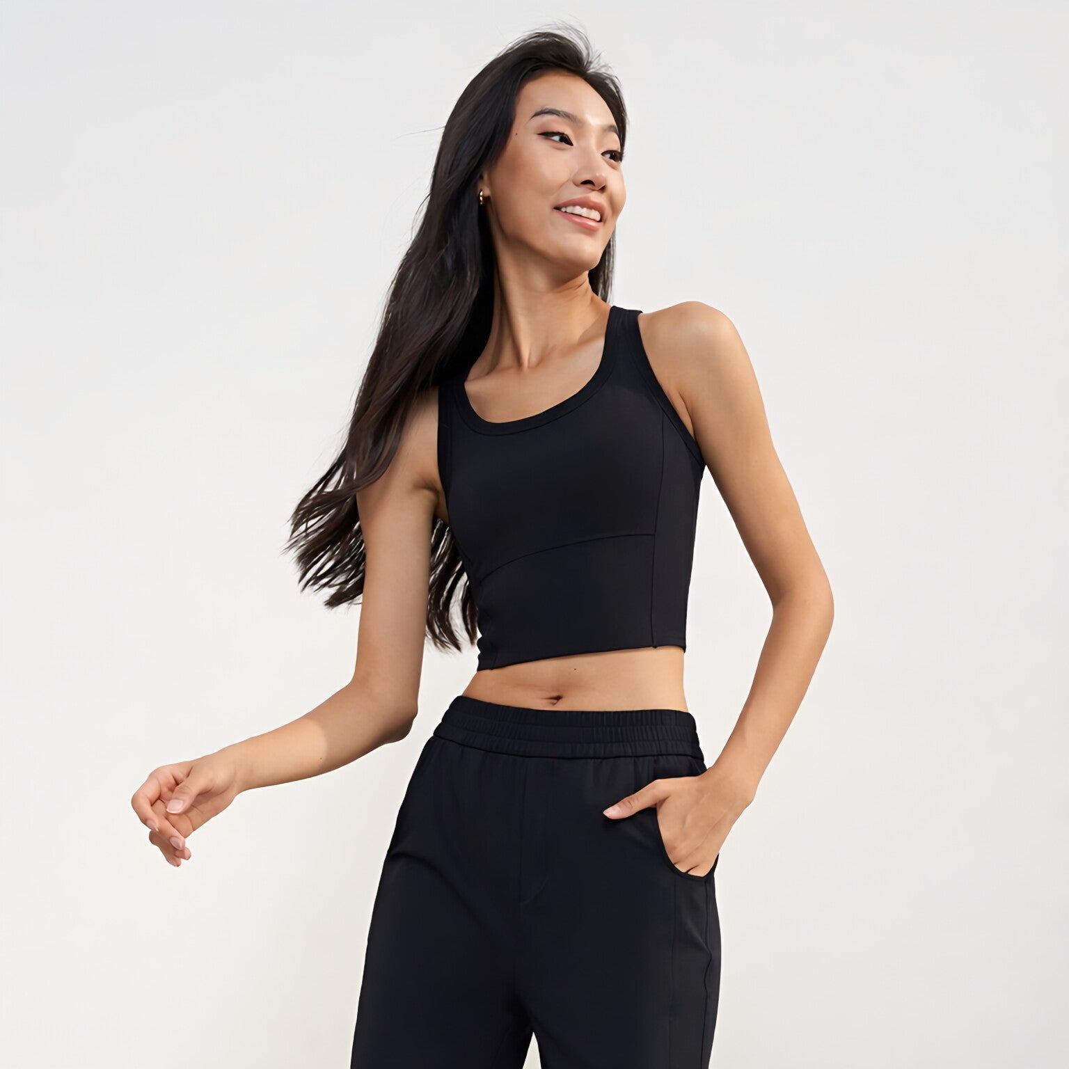 Women Built-in Cup Racerback Tank