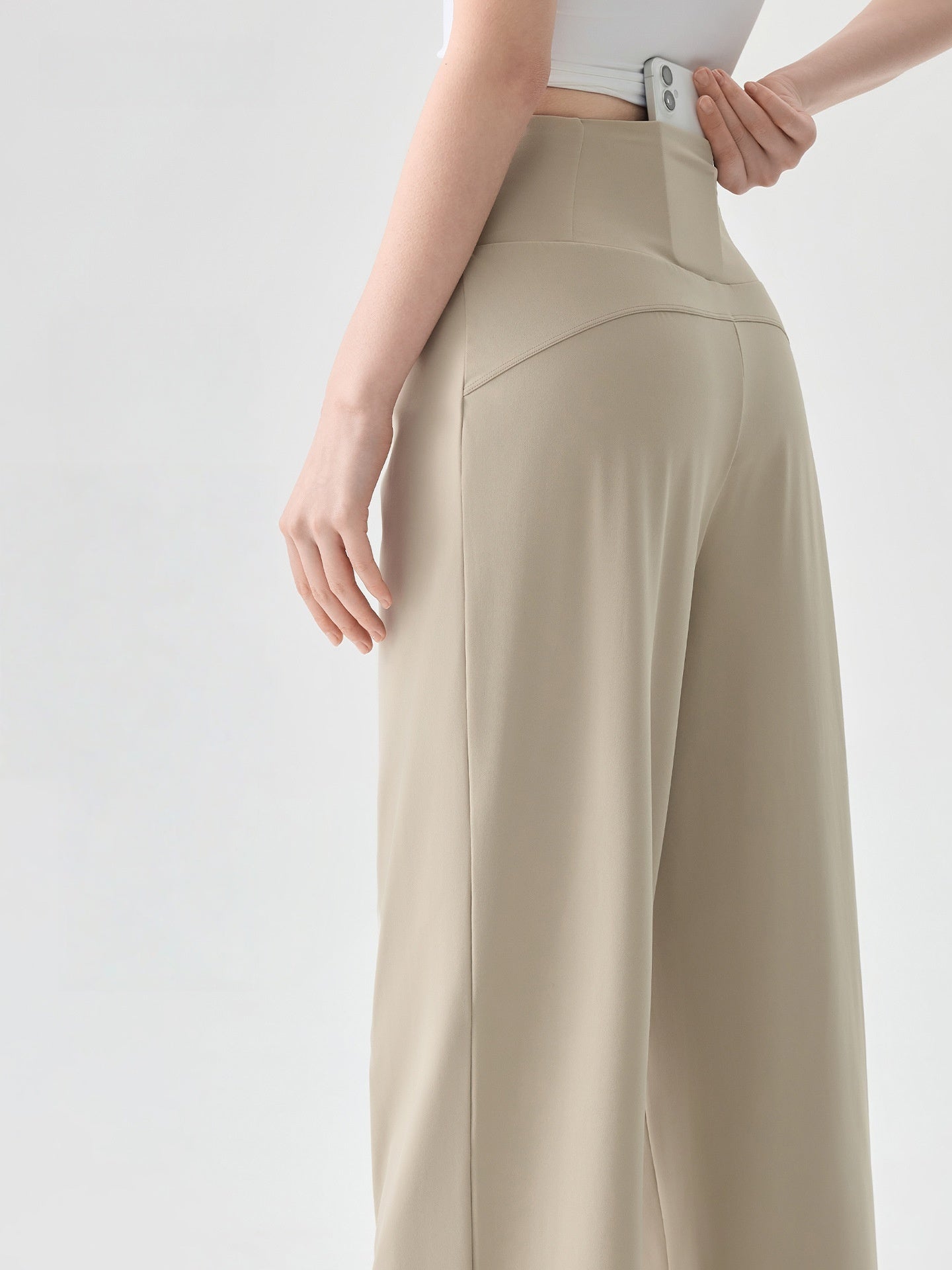 Cooling High Waist Straight Leg Yoga Pants Women Slim Fit Gym