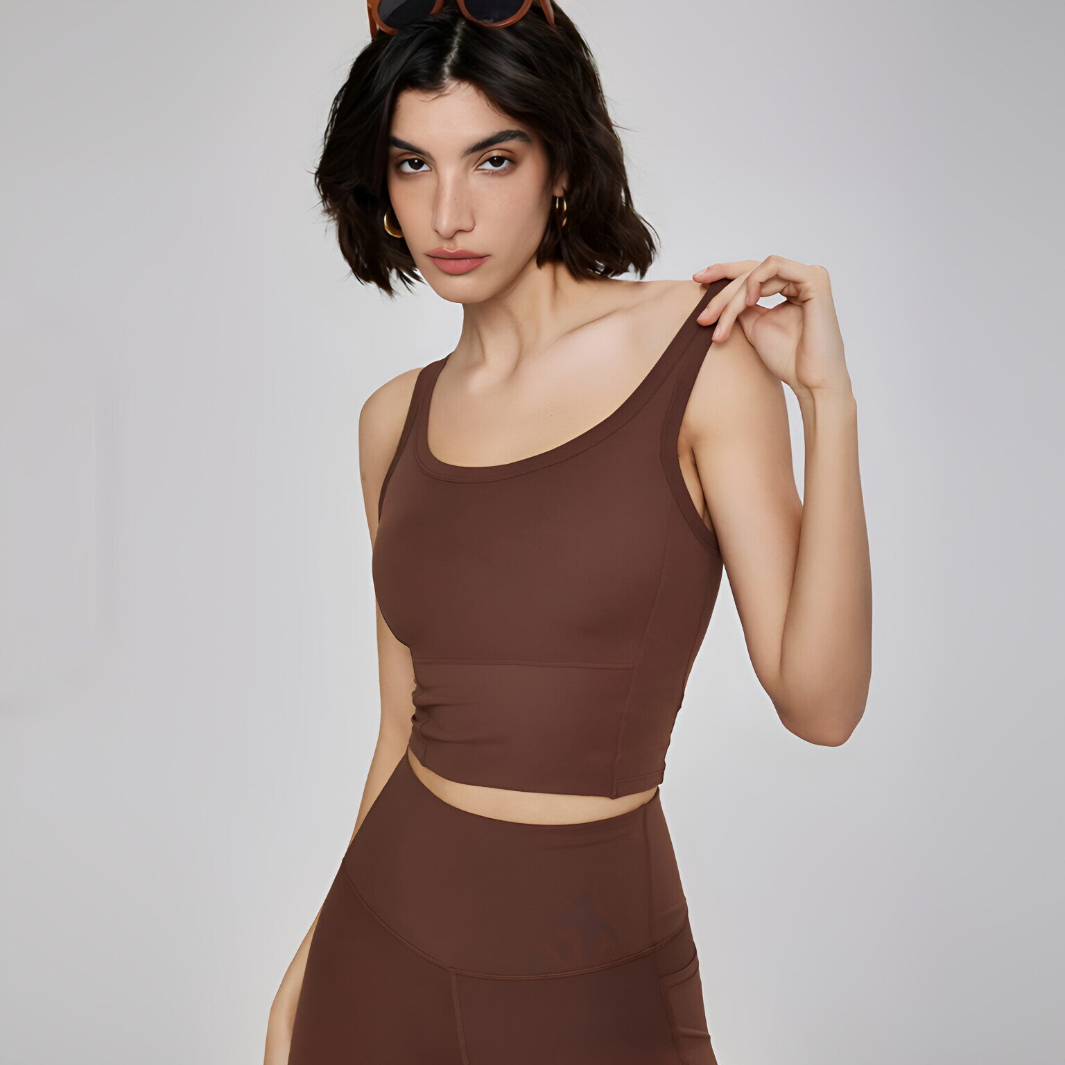 Women Built-in Cup Racerback Tank