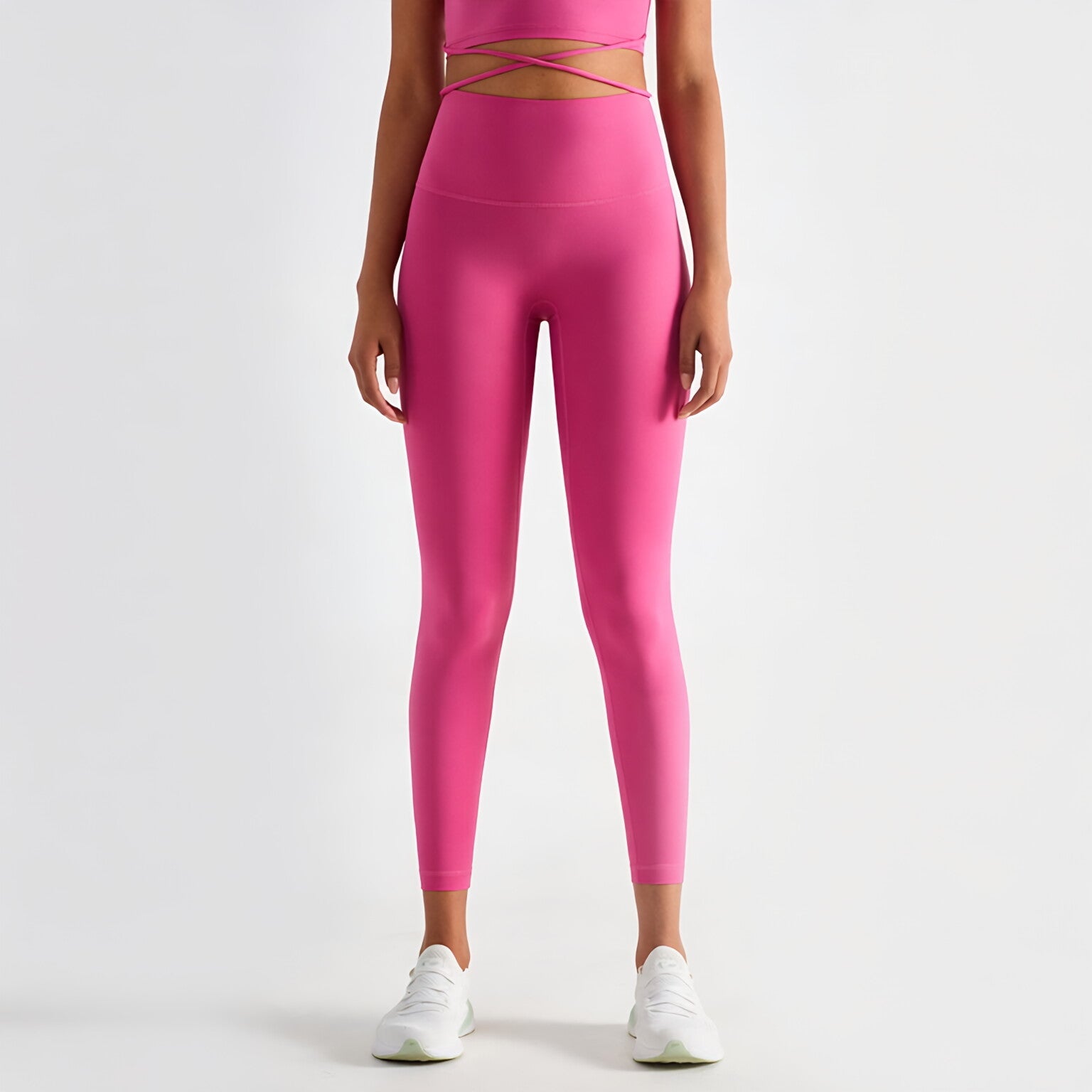 Women High Waist Peach Lift Bare Feel Sculpting Legging