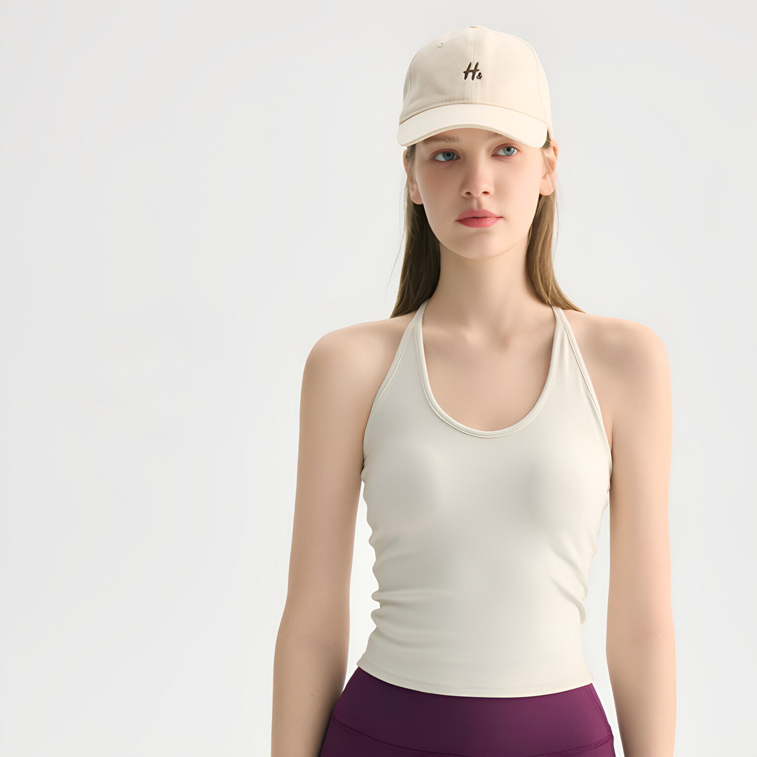 Women Built-in Cup U-Neck Spaghetti Strap Tank