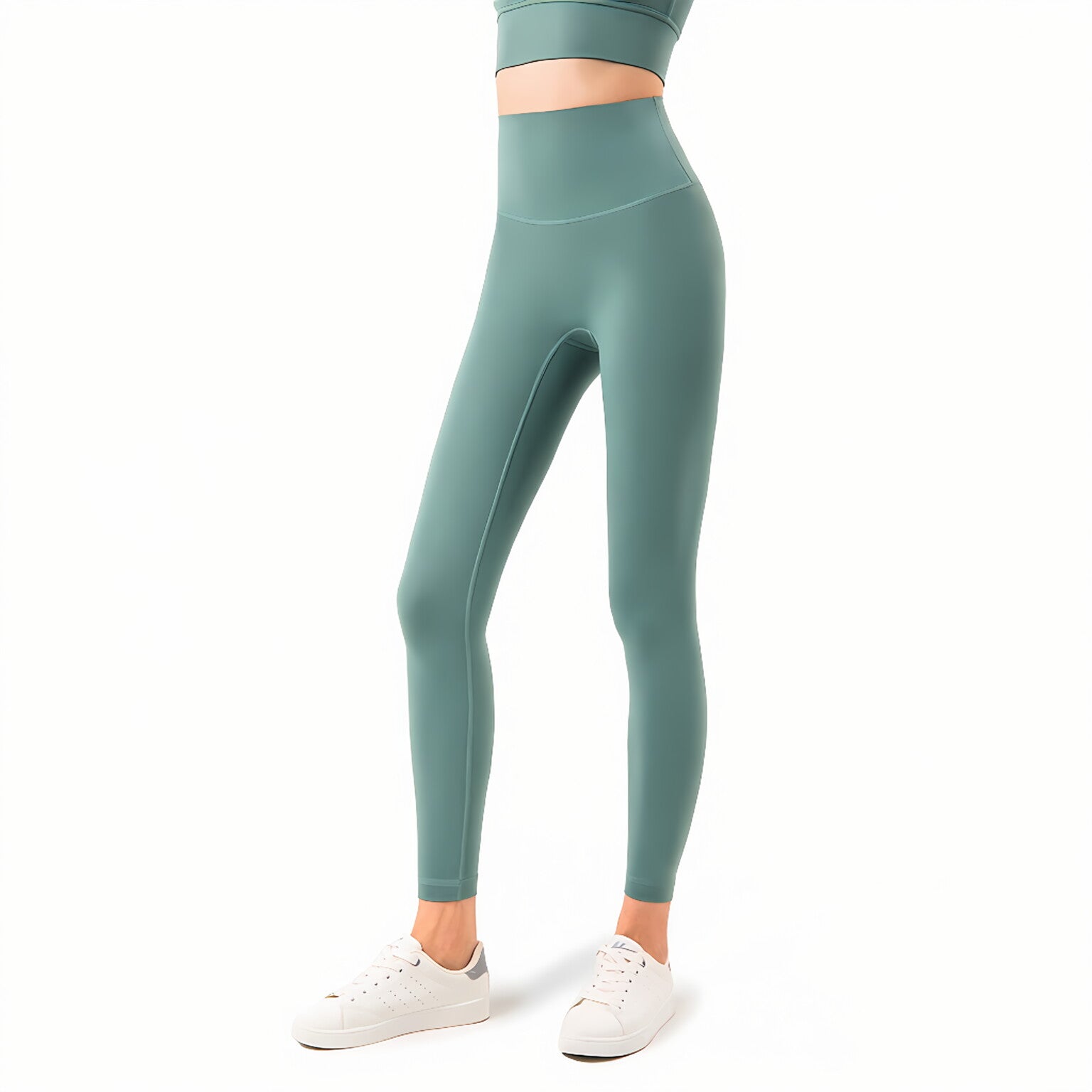 Women High Waist Peach Lift Bare Feel Sculpting Legging