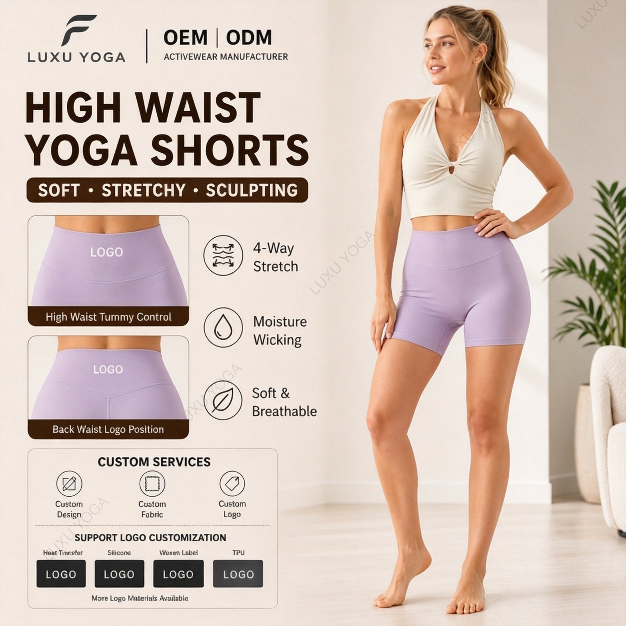 Nuls High Waist Butt Lifting Solid Four-Way Stretch Breathable Spandex-Nylon Fitness Yoga