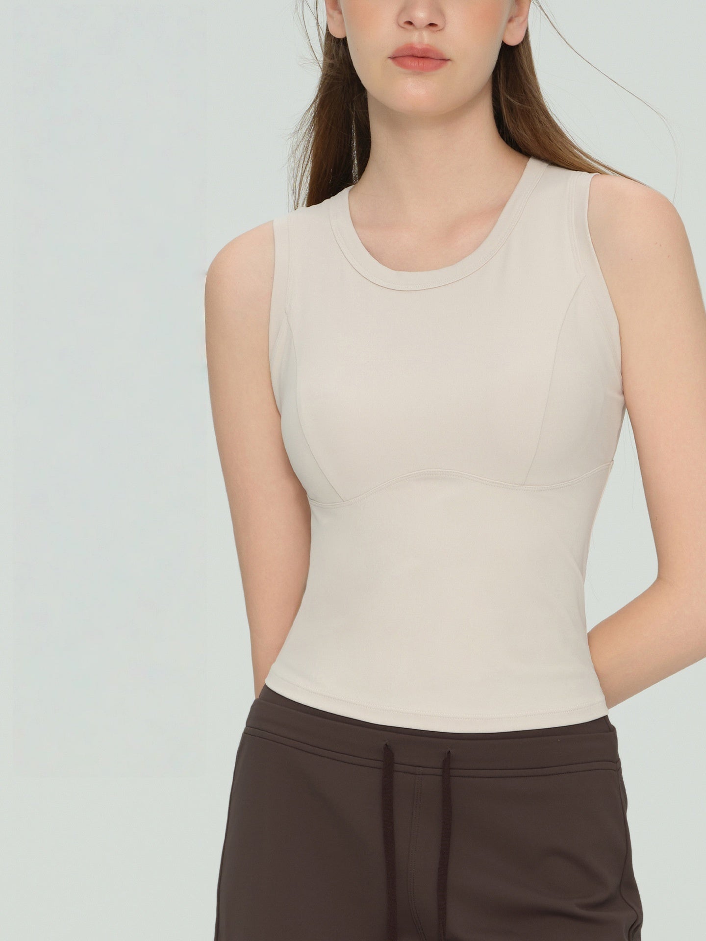 High Impact Yoga Tank Shock Absorbing Cup Padded Bra Gym