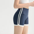 High Waist Anti-Exposure Color Block Shorts 3"