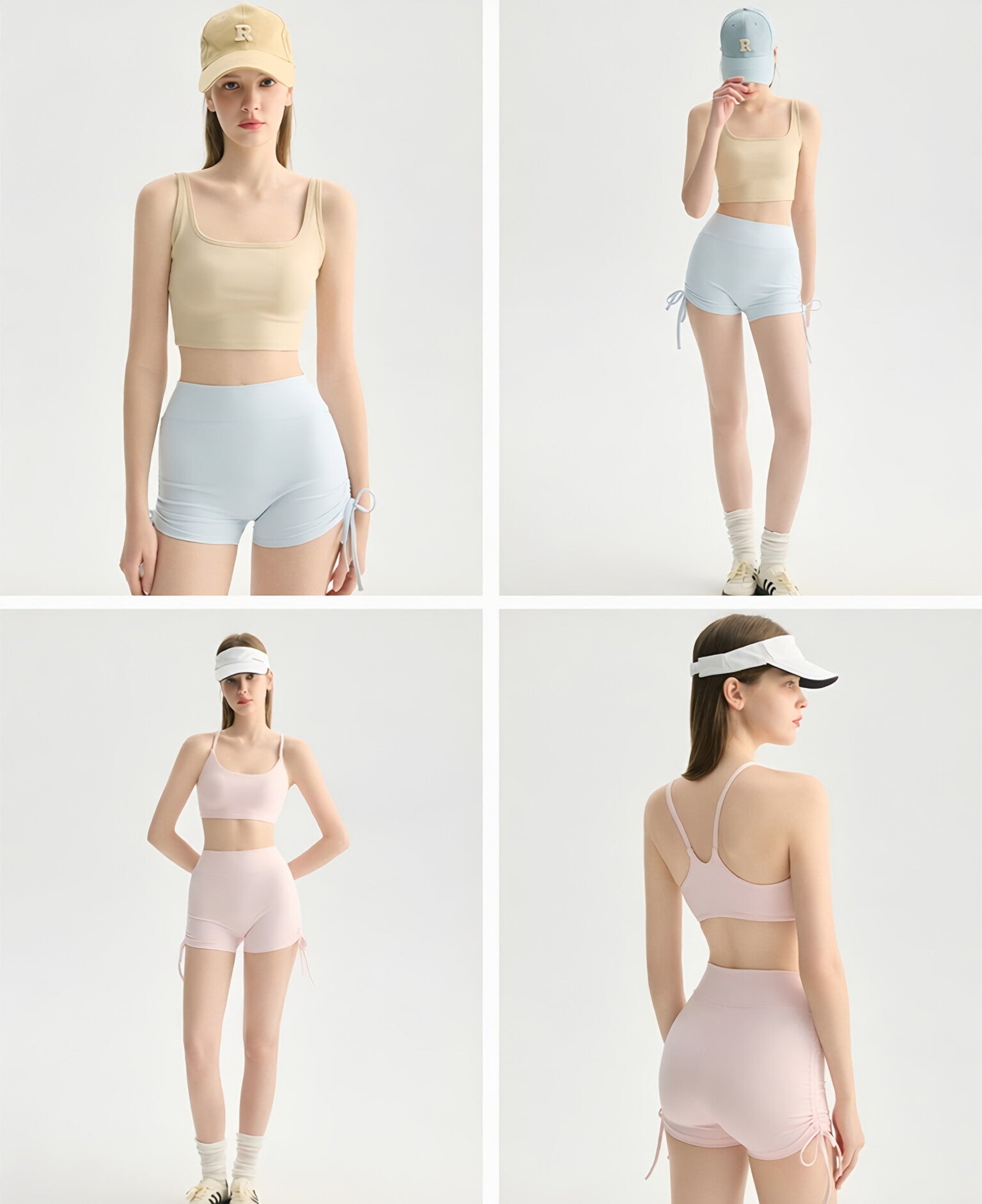 High Waist Peach Lift Drawstring Shorts