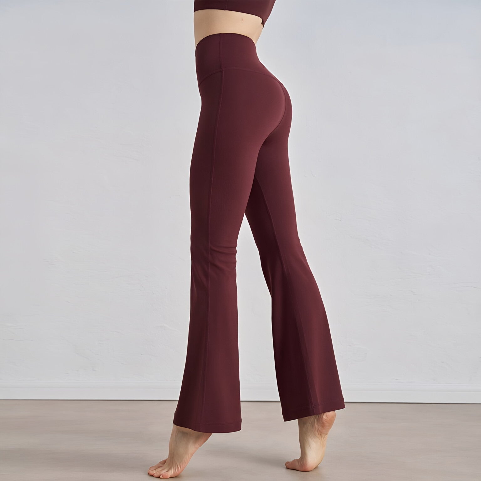 High Waist Peach Lift Flare Pant