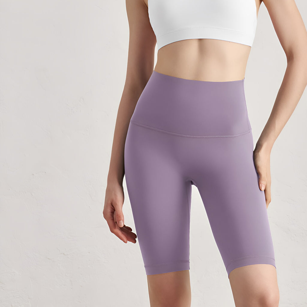 High Waist Peach Lift No Front Seam Bare Feel Shorts 5"