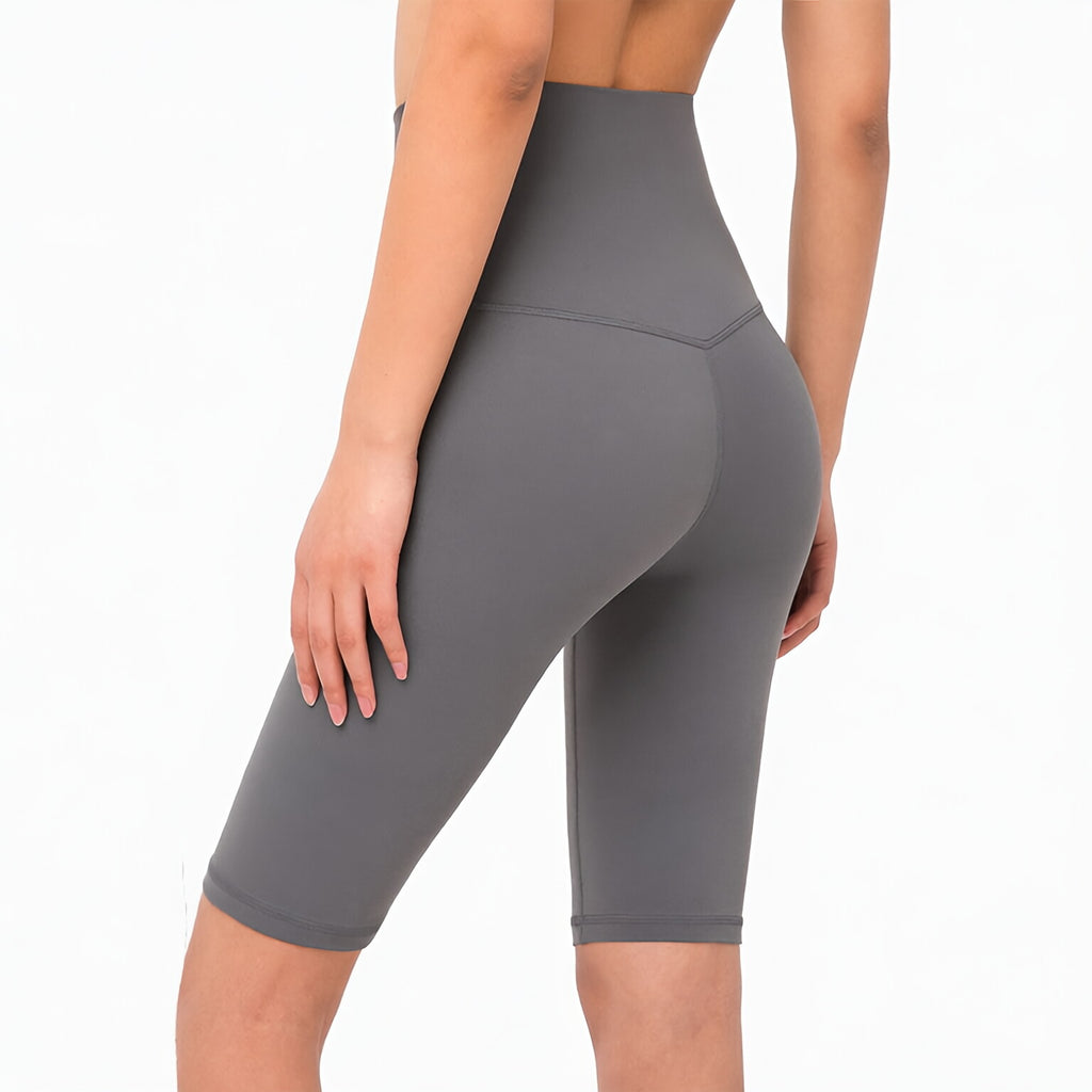 High Waist Peach Lift No Front Seam Bare Feel Shorts 5"