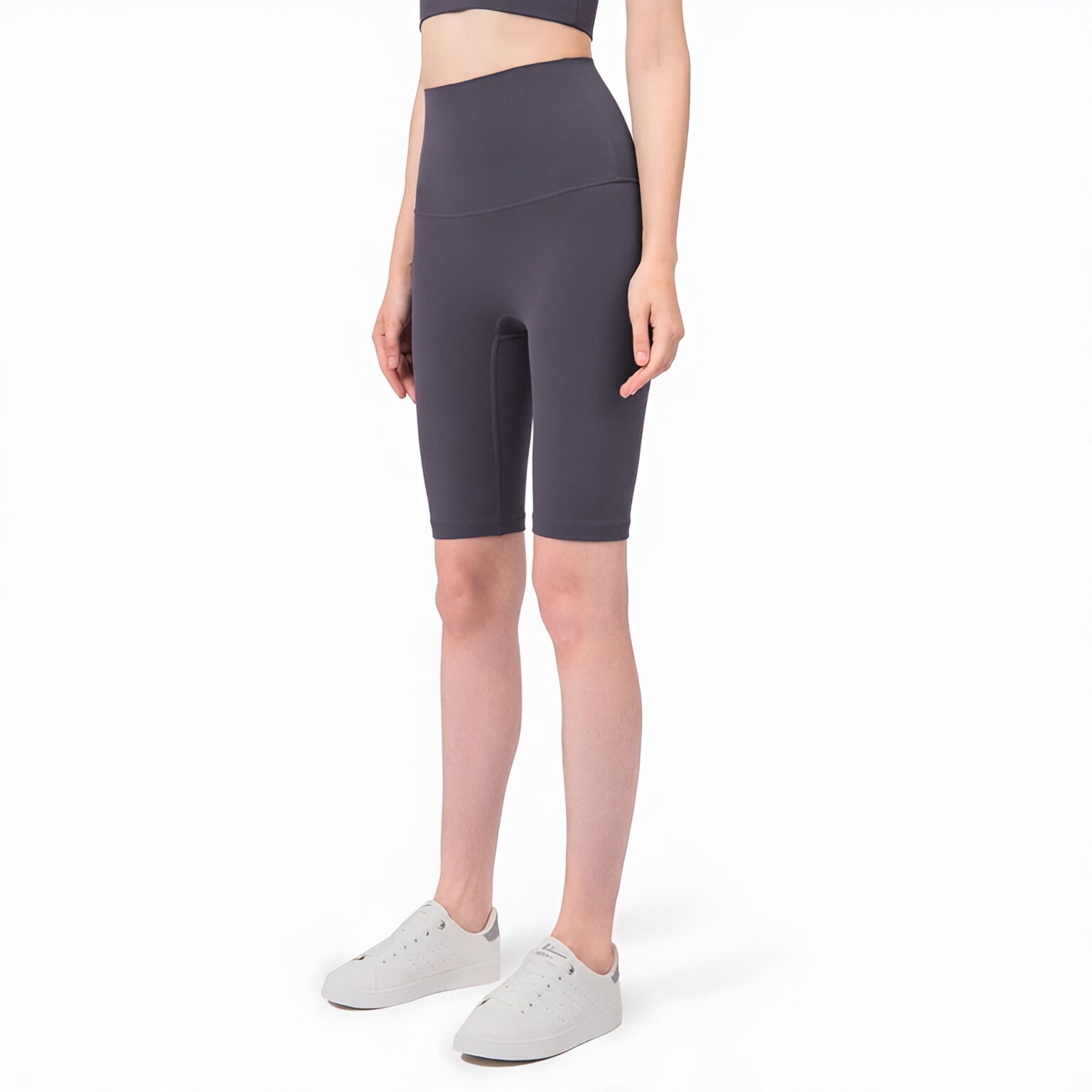 High Waist Peach Lift No Front Seam Bare Feel Shorts 5"