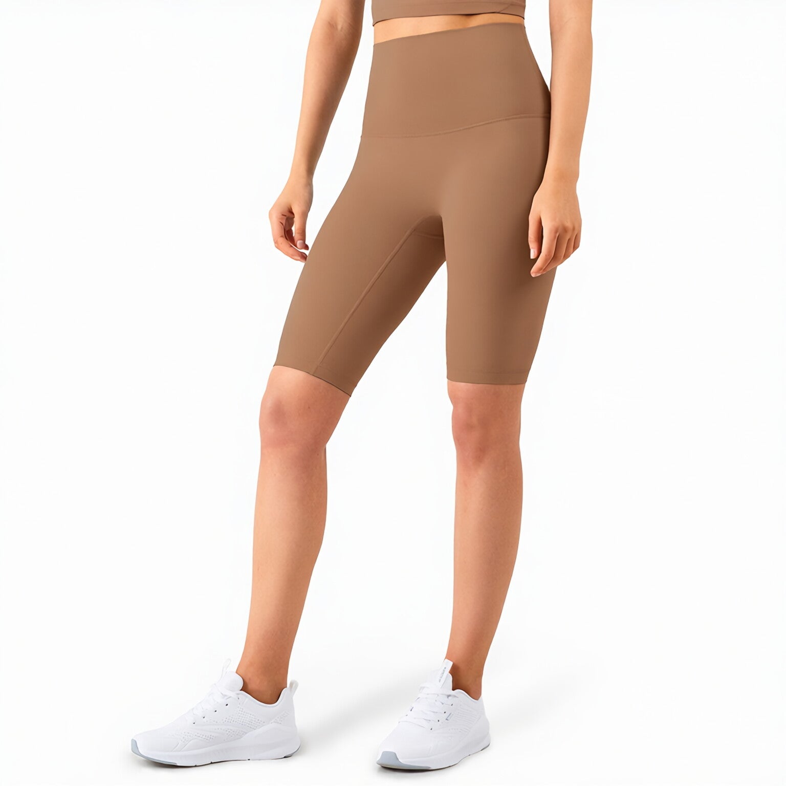 High Waist Peach Lift No Front Seam Bare Feel Shorts 5"