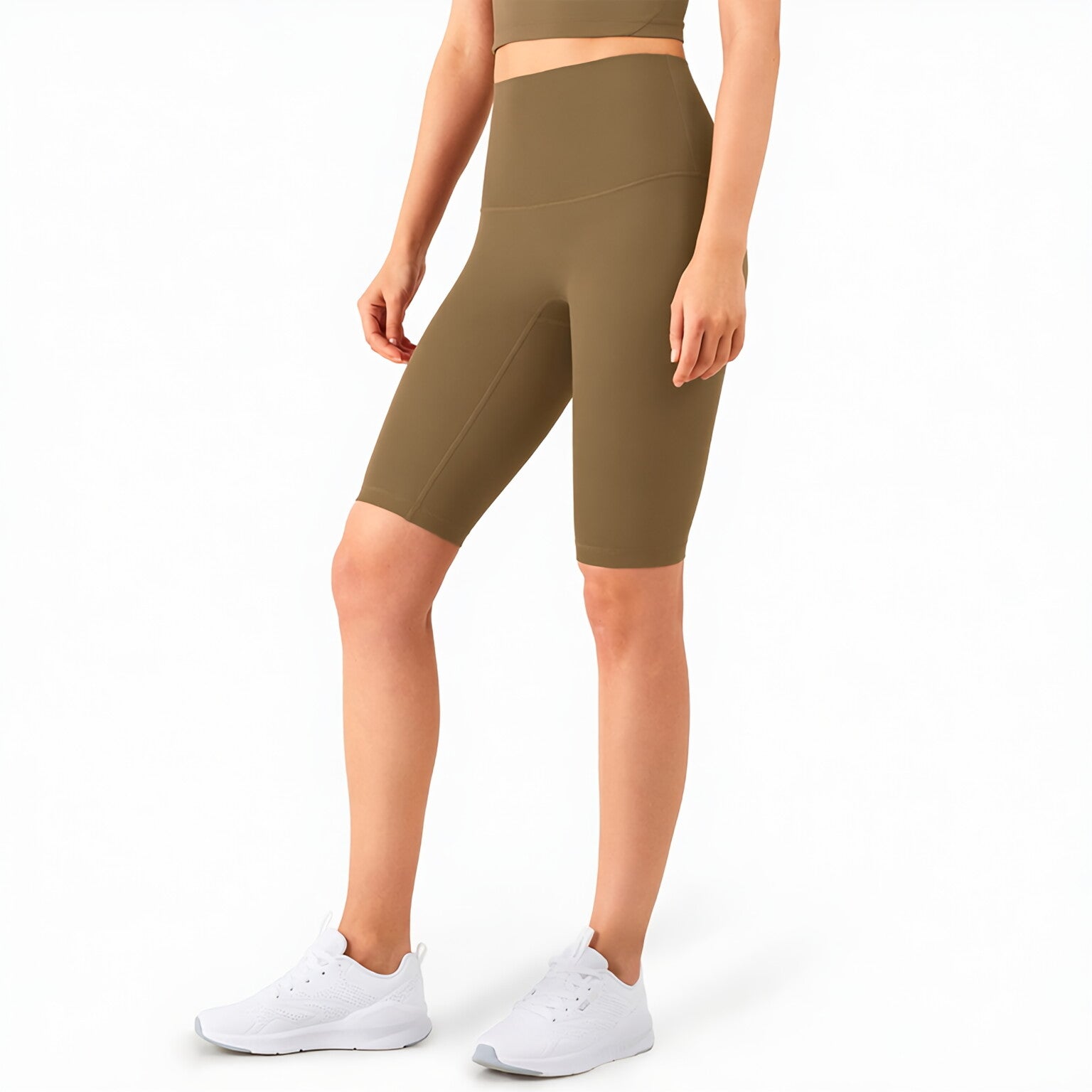 High Waist Peach Lift No Front Seam Bare Feel Shorts 5"