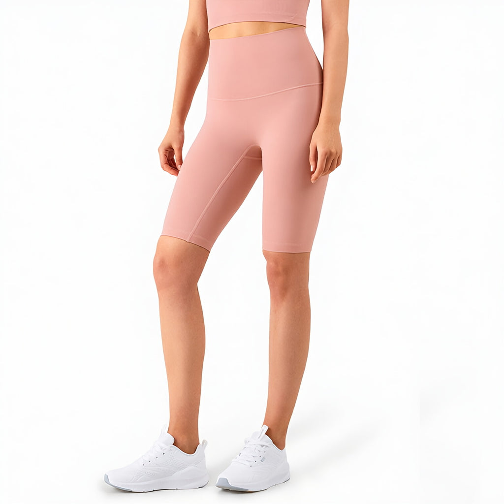 High Waist Peach Lift No Front Seam Bare Feel Shorts 5"