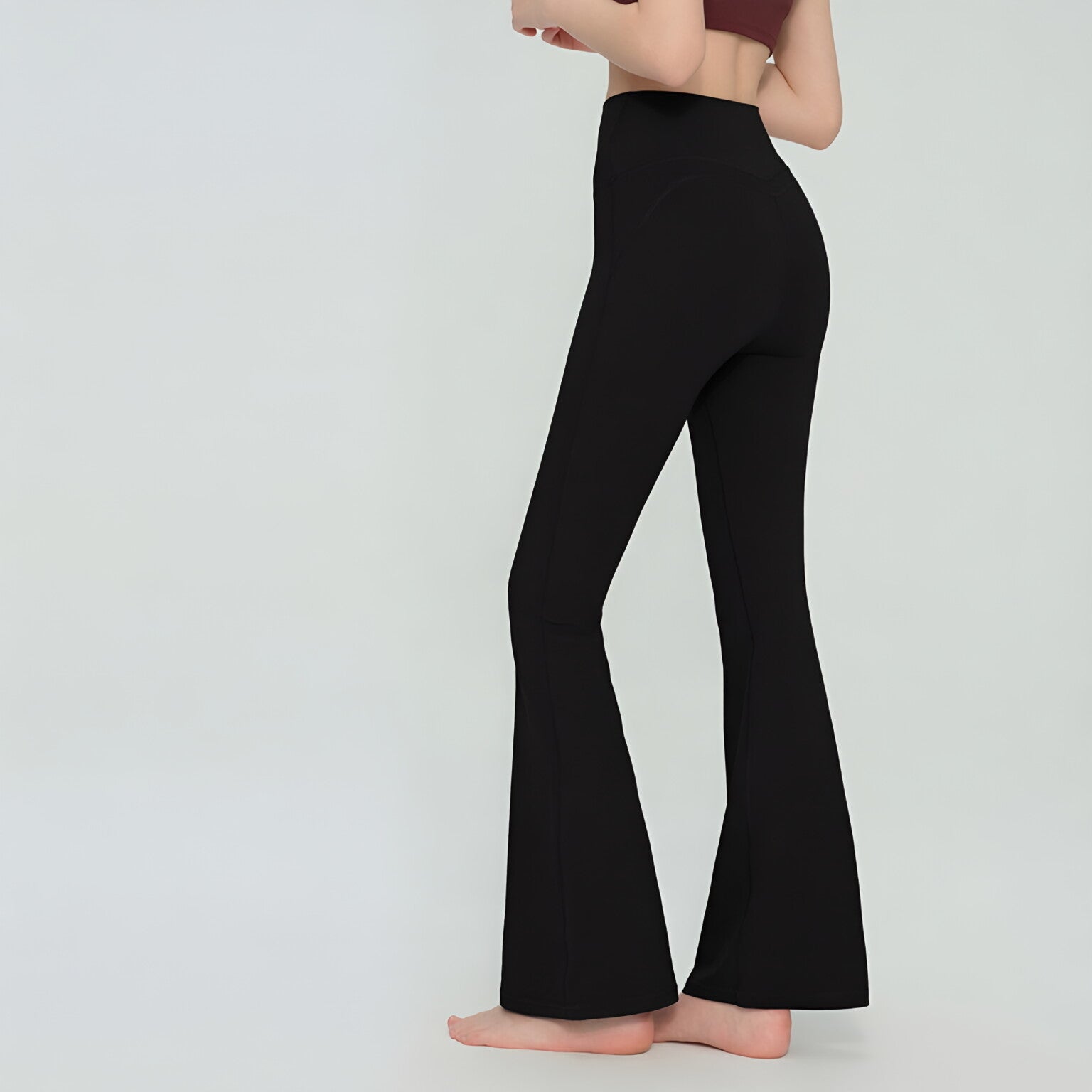 High Waist Peach Lift Sculpting Flare Pant