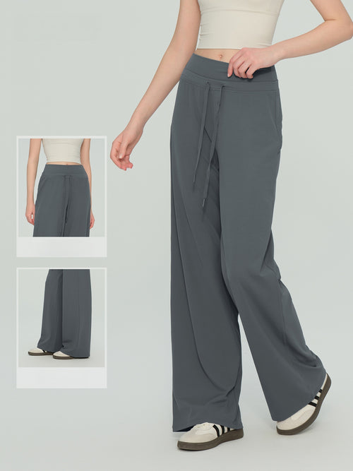 High Waist Sculpting Straight Wide Leg Pant