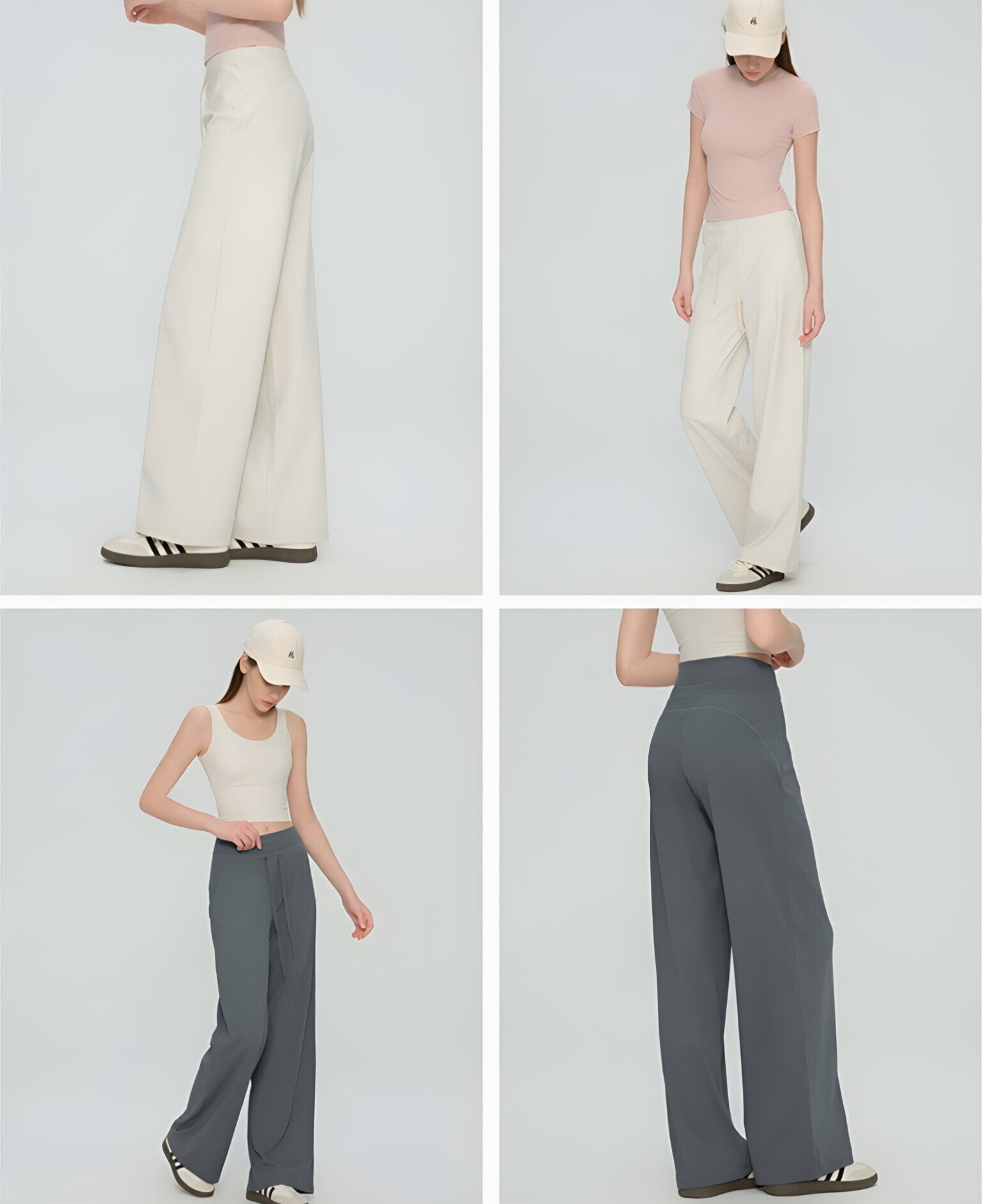 High Waist Sculpting Straight Wide Leg Pant