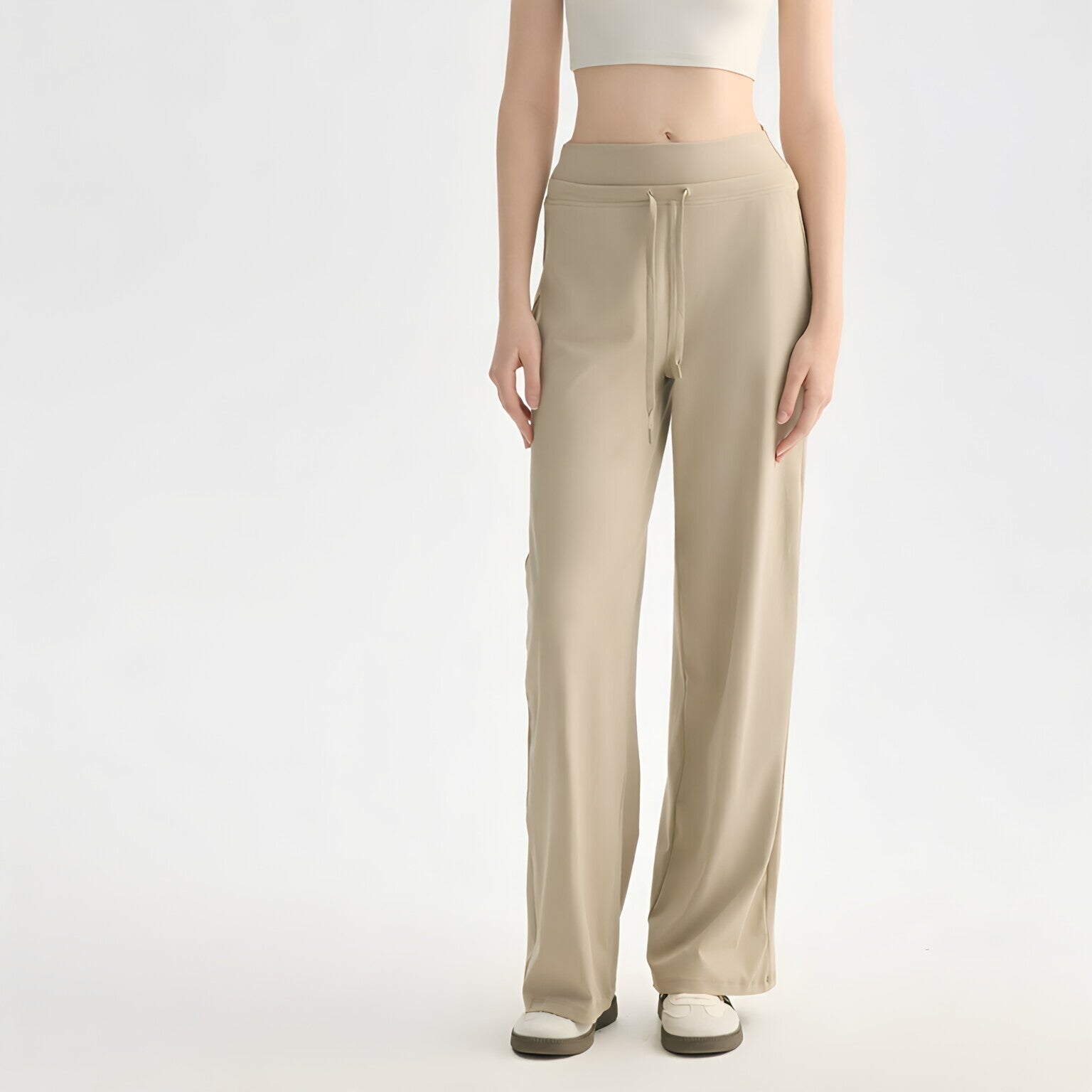 High Waist Sculpting Straight Wide Leg Pant
