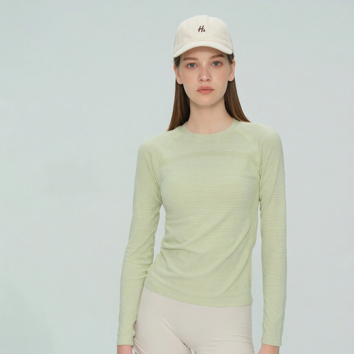 Long Sleeve Yoga Top Women Round Neck Versatile Gym Workout