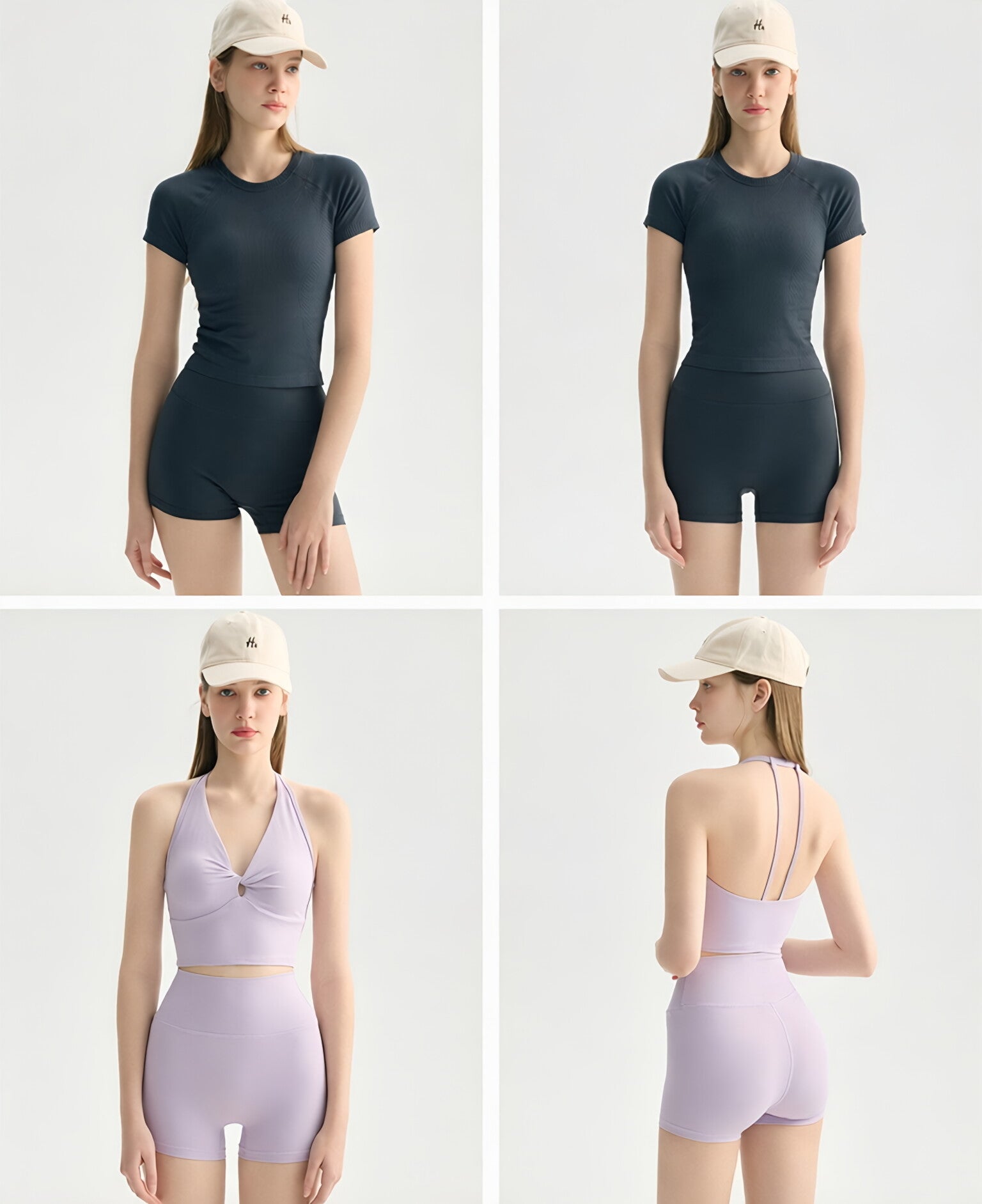 Nude Feel High Waist Yoga Shorts Peach Lift Pilates Hot