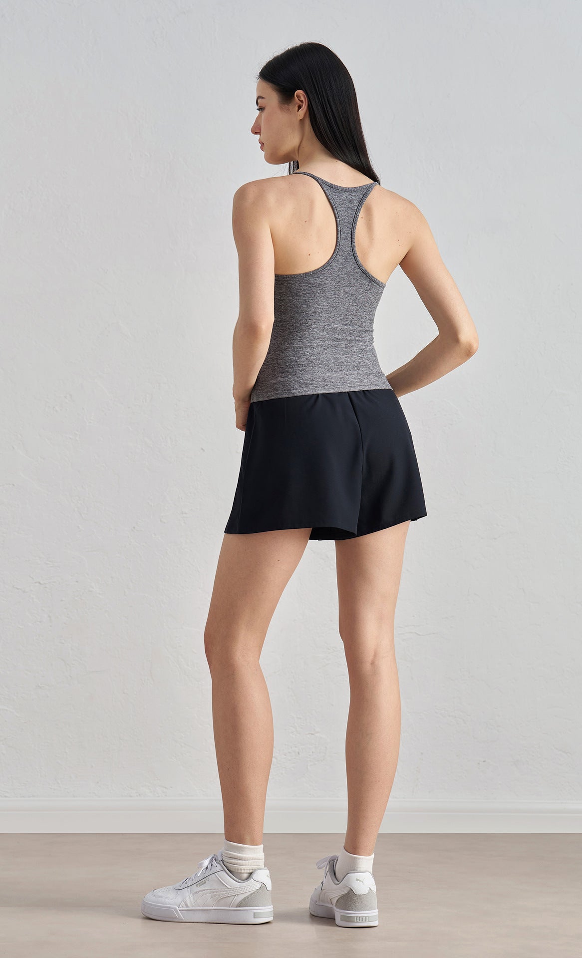NUF Fixed Cup I Beam Back Yoga Tank Strapless Gym Workout