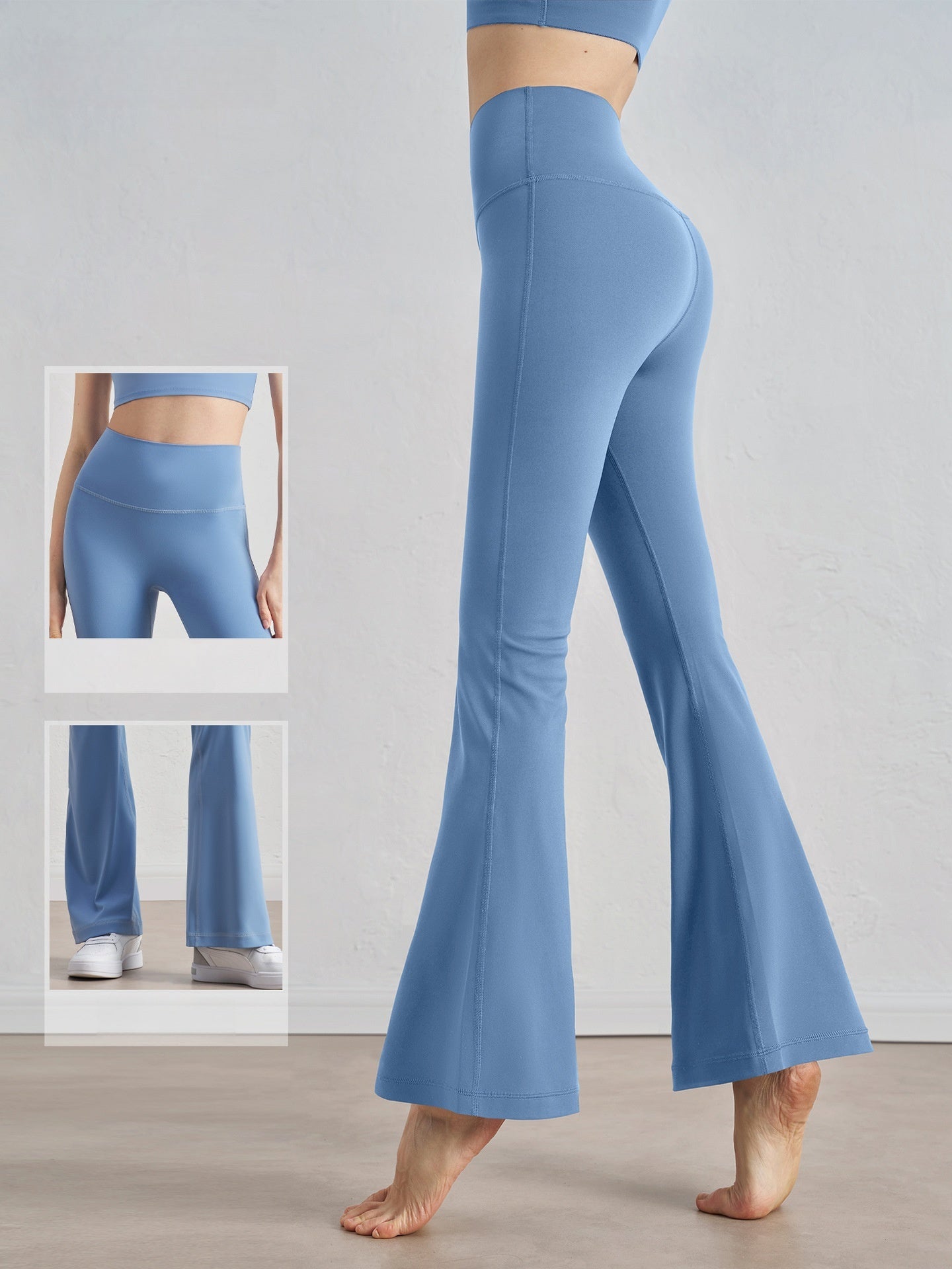 NUF Flare Yoga Pants High Waist One Size Seamless