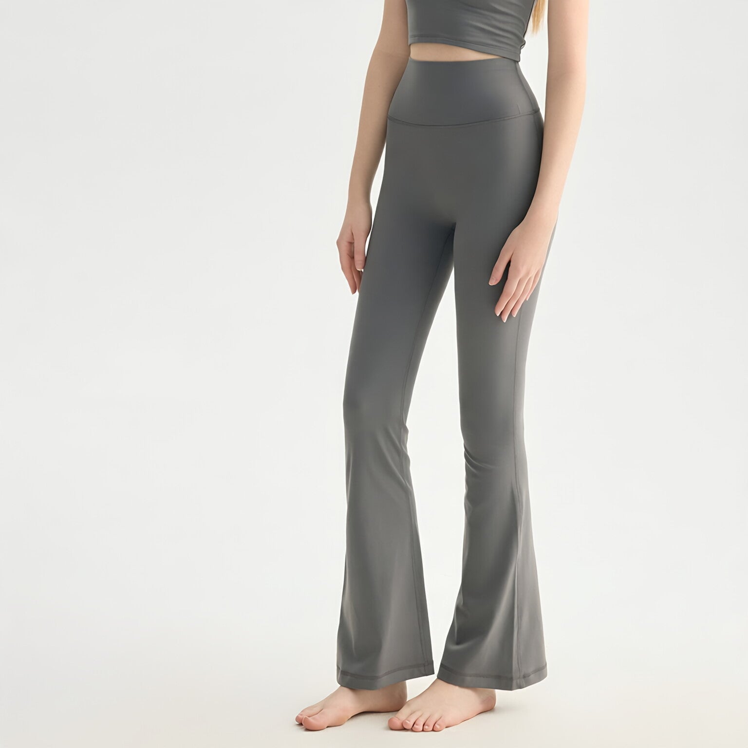 NUF Flare Yoga Pants High Waist One Size Seamless