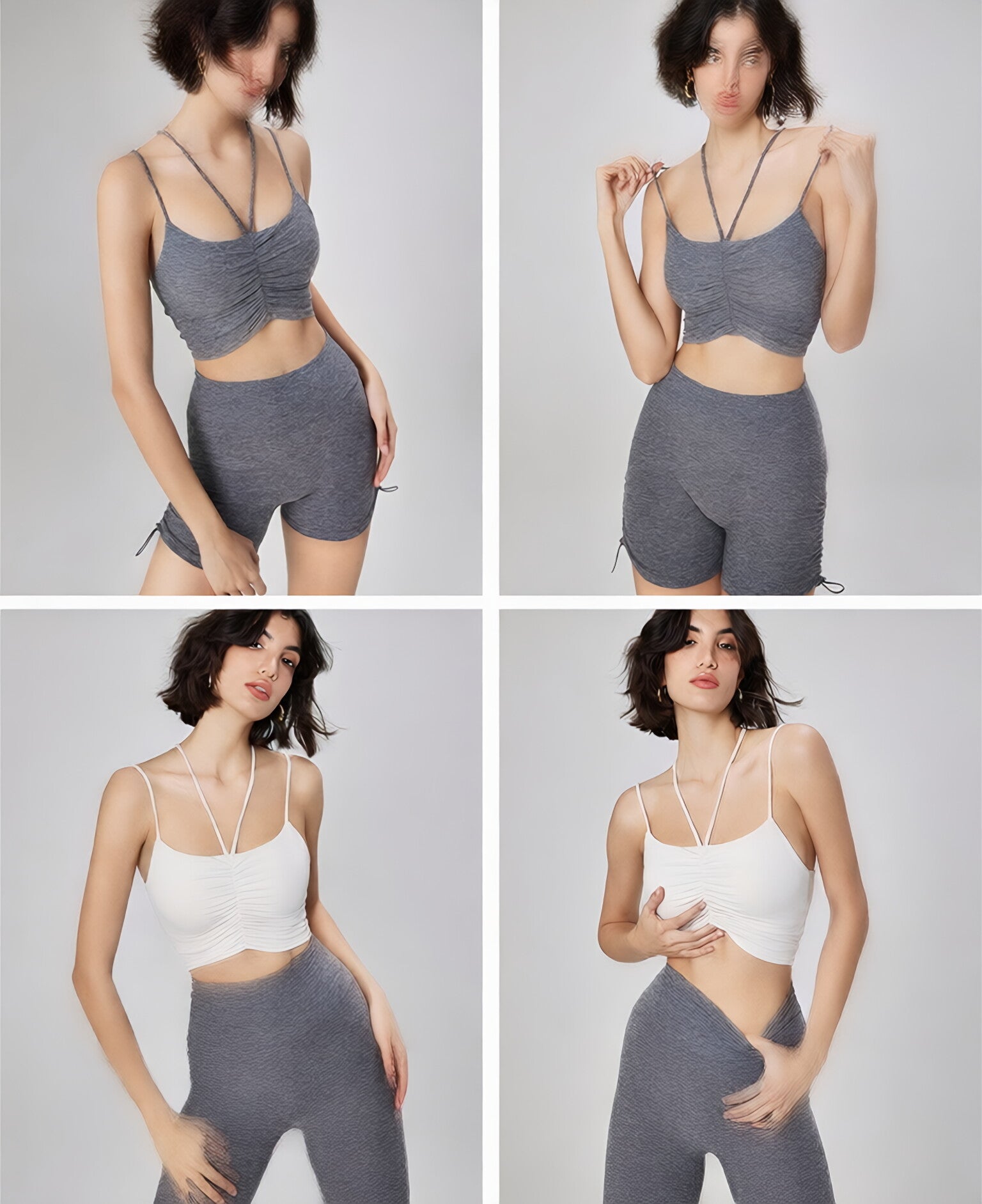 NUF Seamless Yoga Bra Women Thin Straps Backless Summer Gym