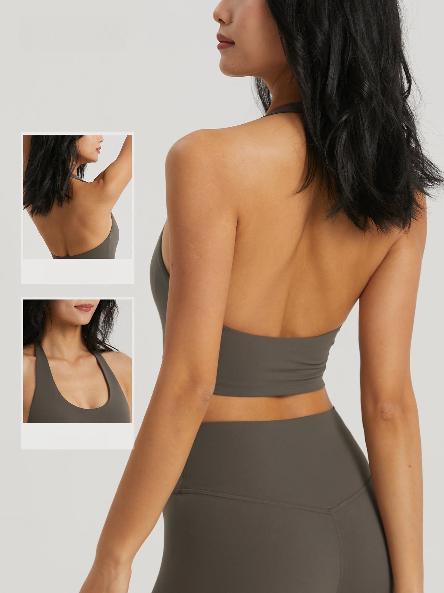 NUF Waist Contour Sports Bra Women Strapless Built in Cup Gym