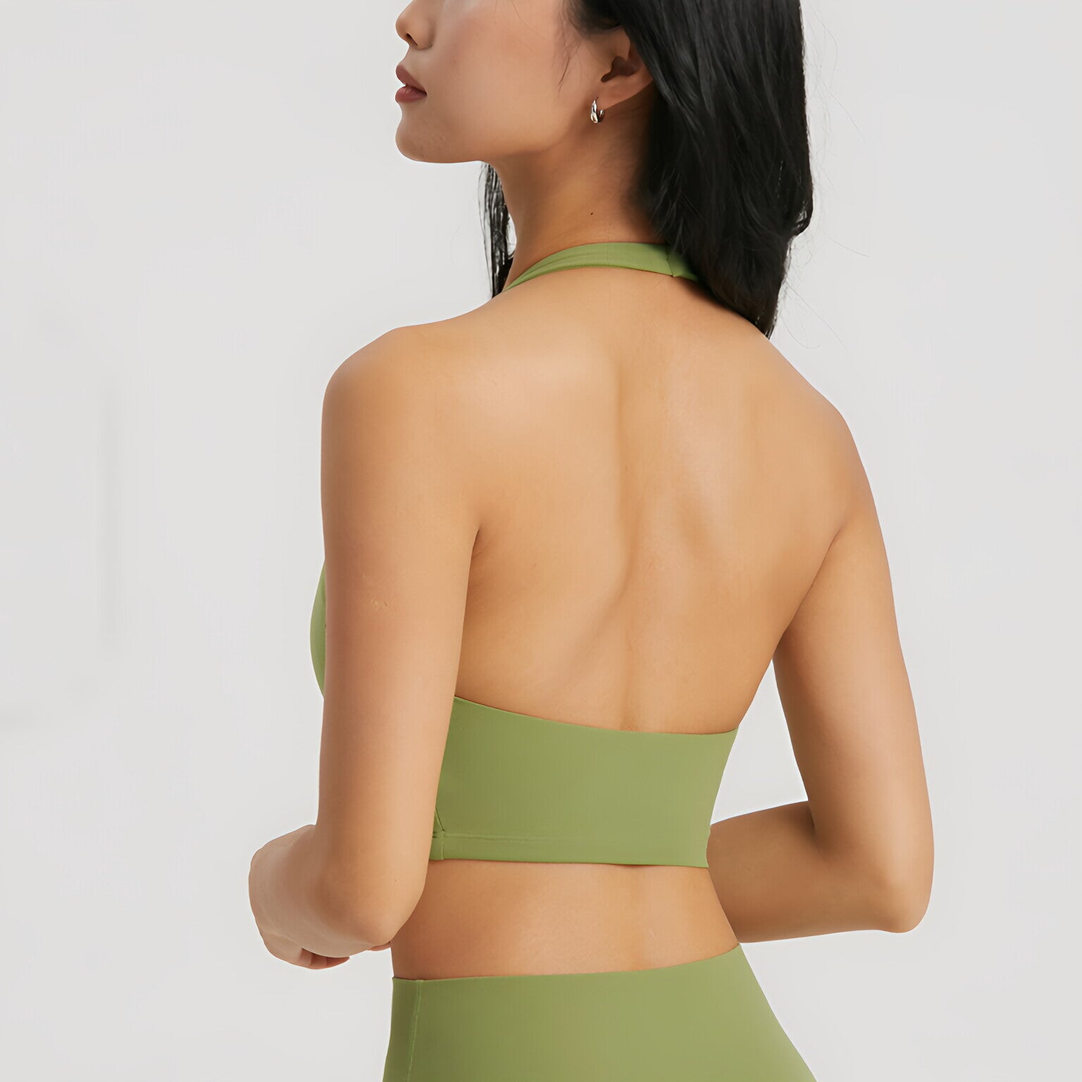 NUF Waist Contour Sports Bra Women Strapless Built in Cup Gym