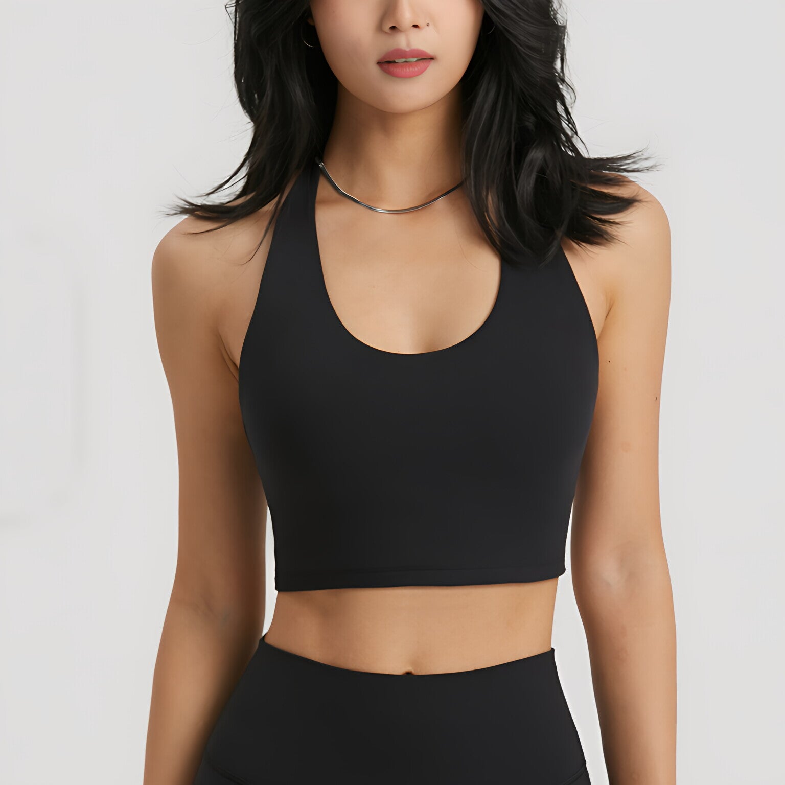 NUF Waist Contour Sports Bra Women Strapless Built in Cup Gym